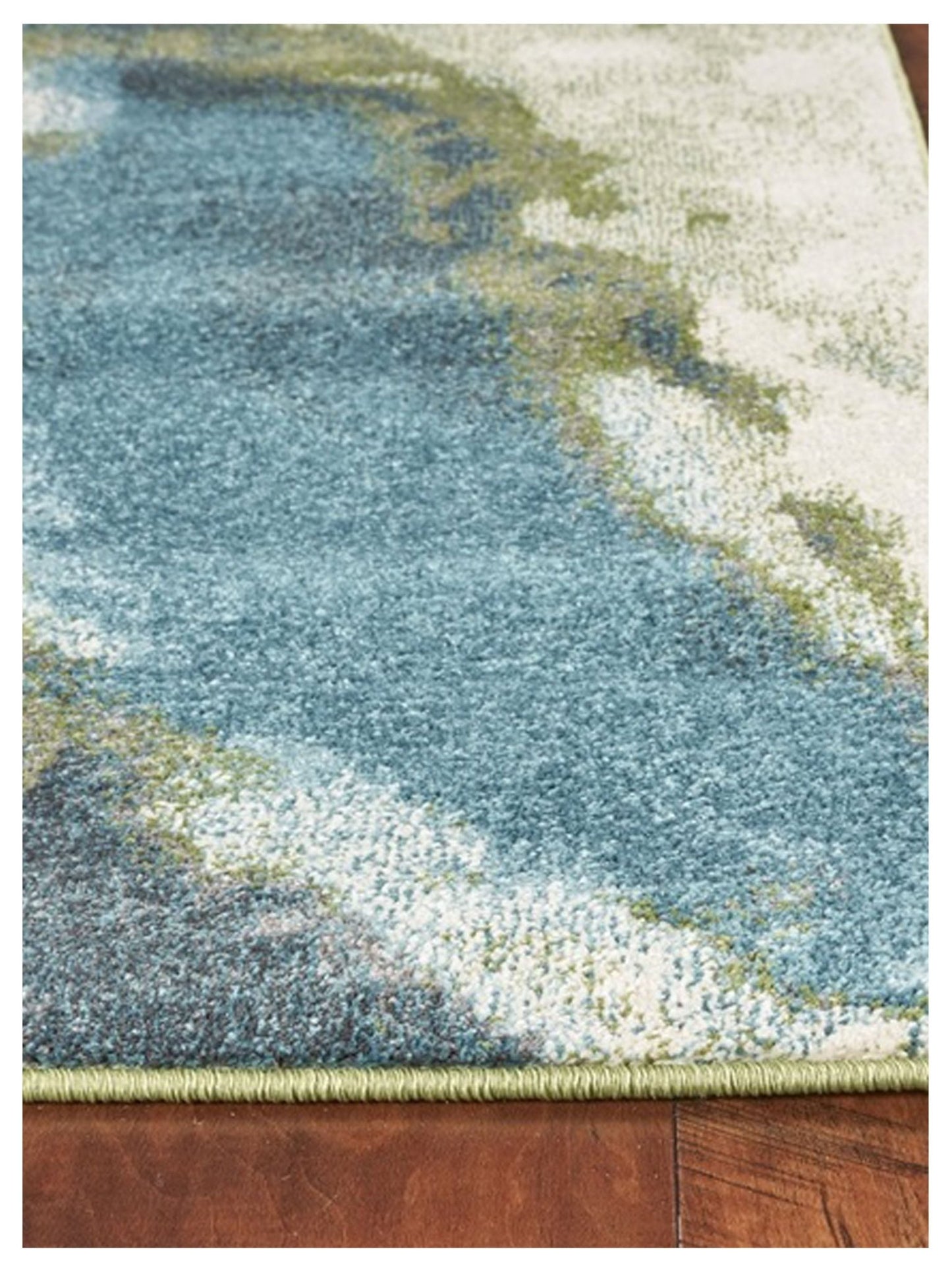 KAS Watercolors 6234 Teal Contemporary Machinemade Rug - Rugs - KAS - Atlanta Designer Rugs