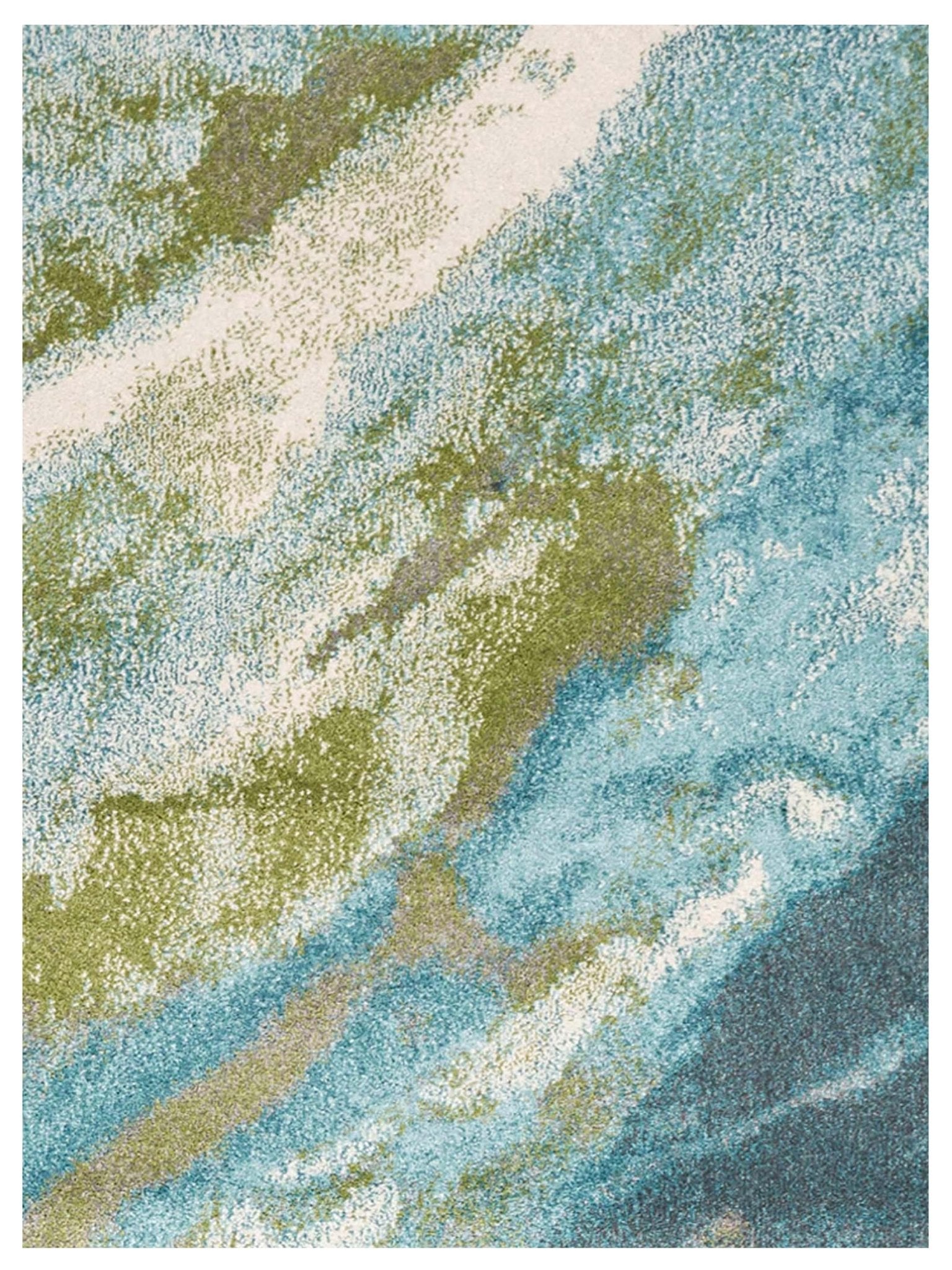 KAS Watercolors 6234 Teal Contemporary Machinemade Rug - Rugs - KAS - Atlanta Designer Rugs