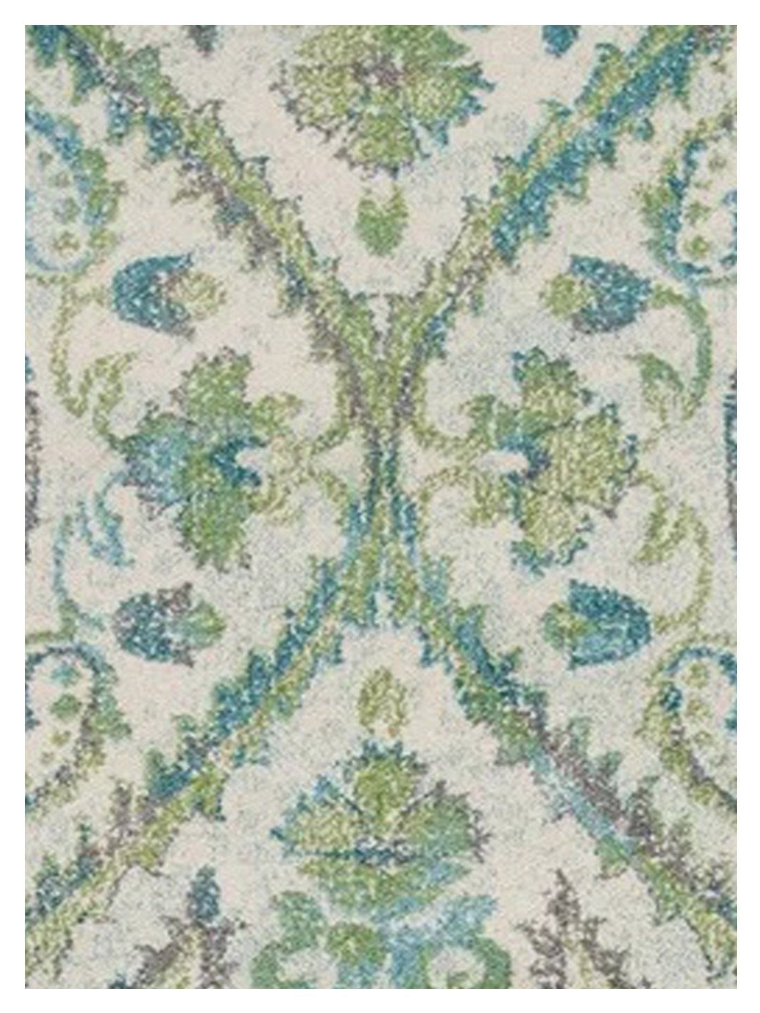 KAS Stella 6256 Ivory Teal Transitional Machinemade Rug - Rugs - KAS - Atlanta Designer Rugs