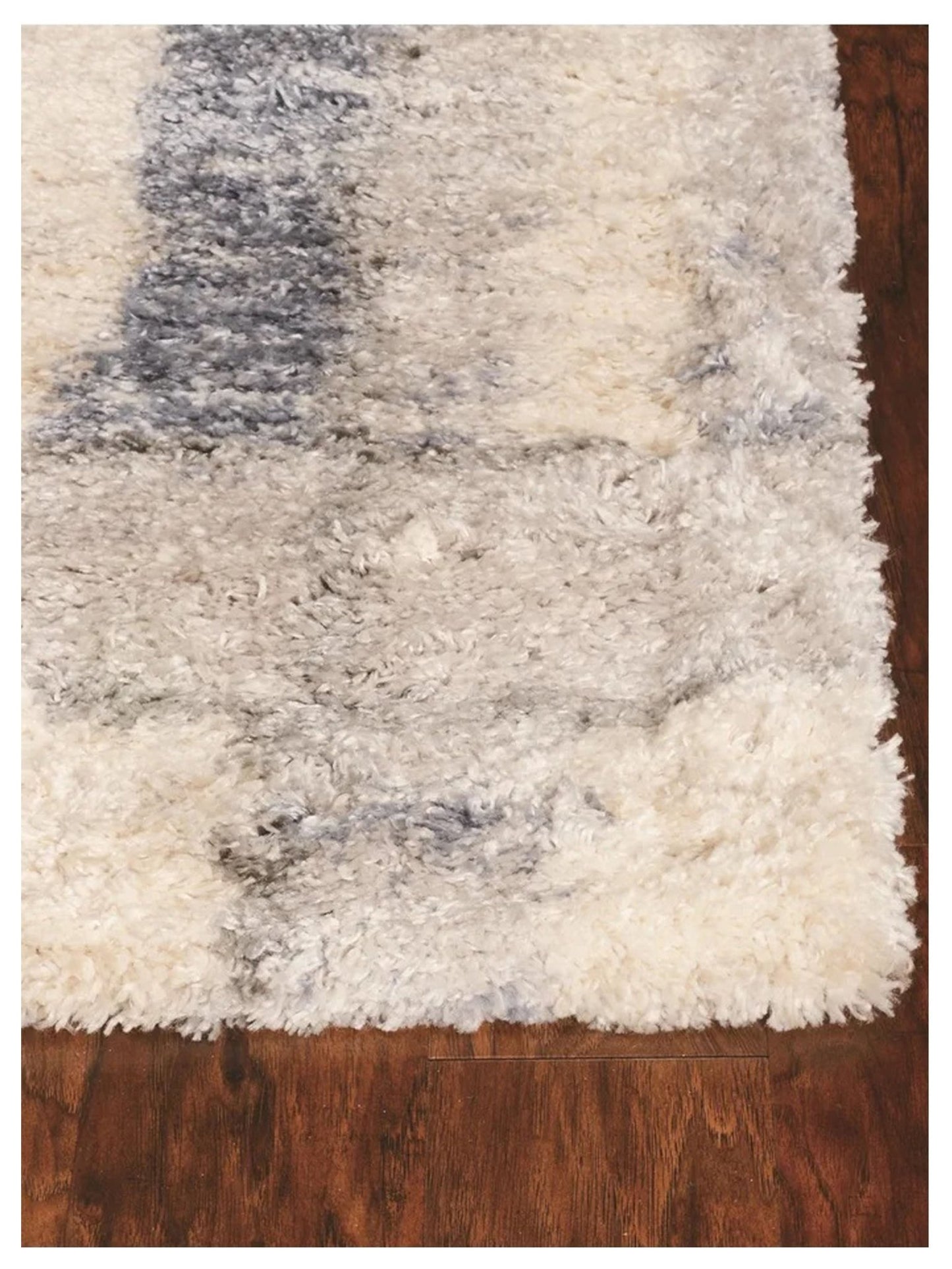 KAS MERINO 6702 Ivory Blue Casual Machinemade Rug - Rugs - KAS - Atlanta Designer Rugs