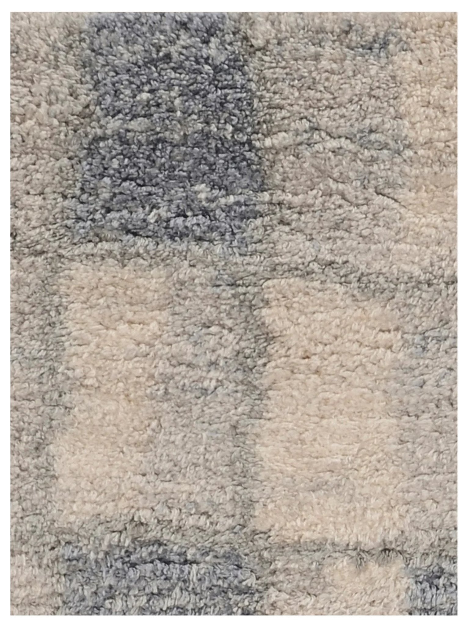 KAS MERINO 6702 Ivory Blue Casual Machinemade Rug - Rugs - KAS - Atlanta Designer Rugs