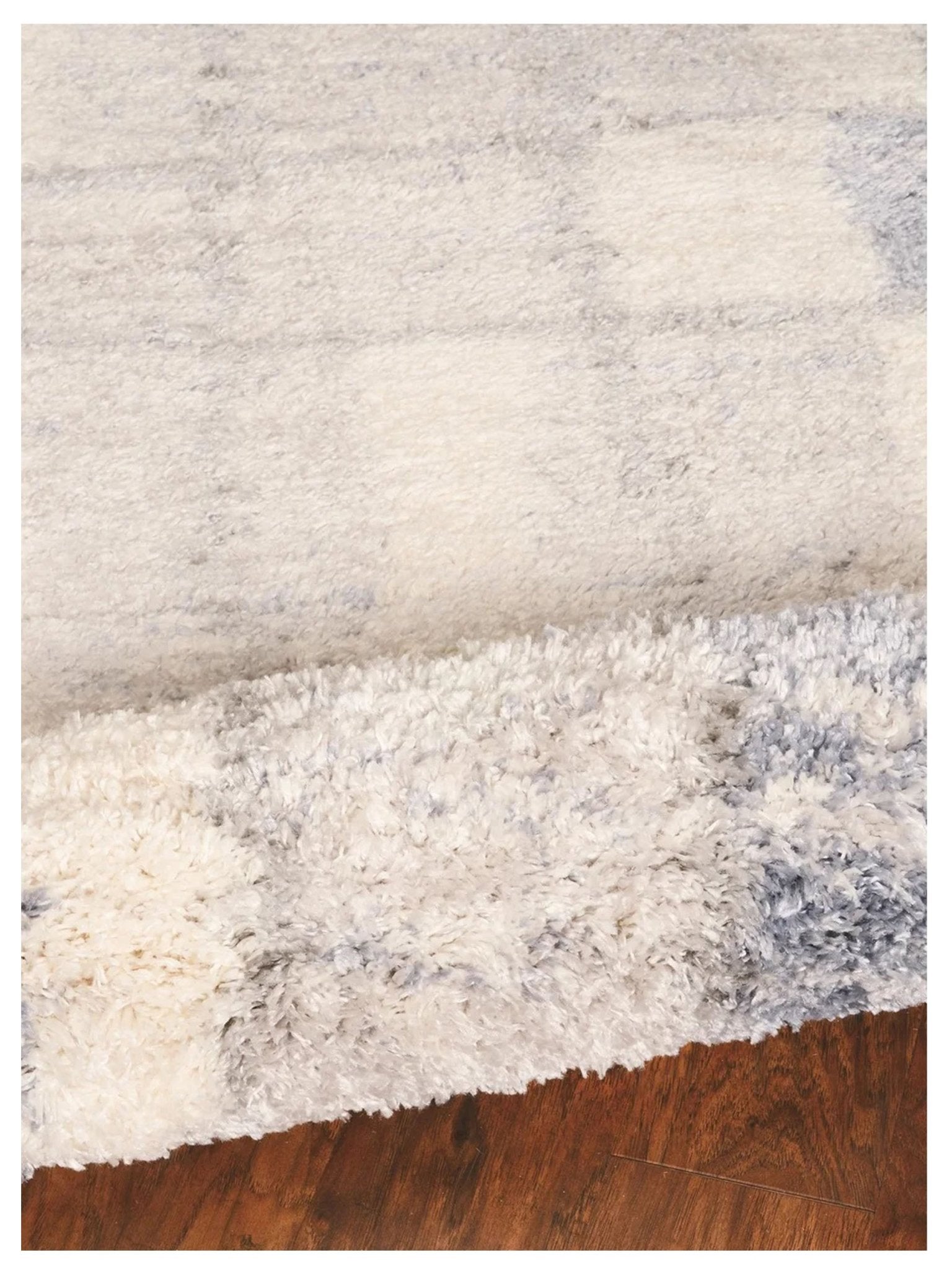 KAS MERINO 6702 Ivory Blue Casual Machinemade Rug - Rugs - KAS - Atlanta Designer Rugs