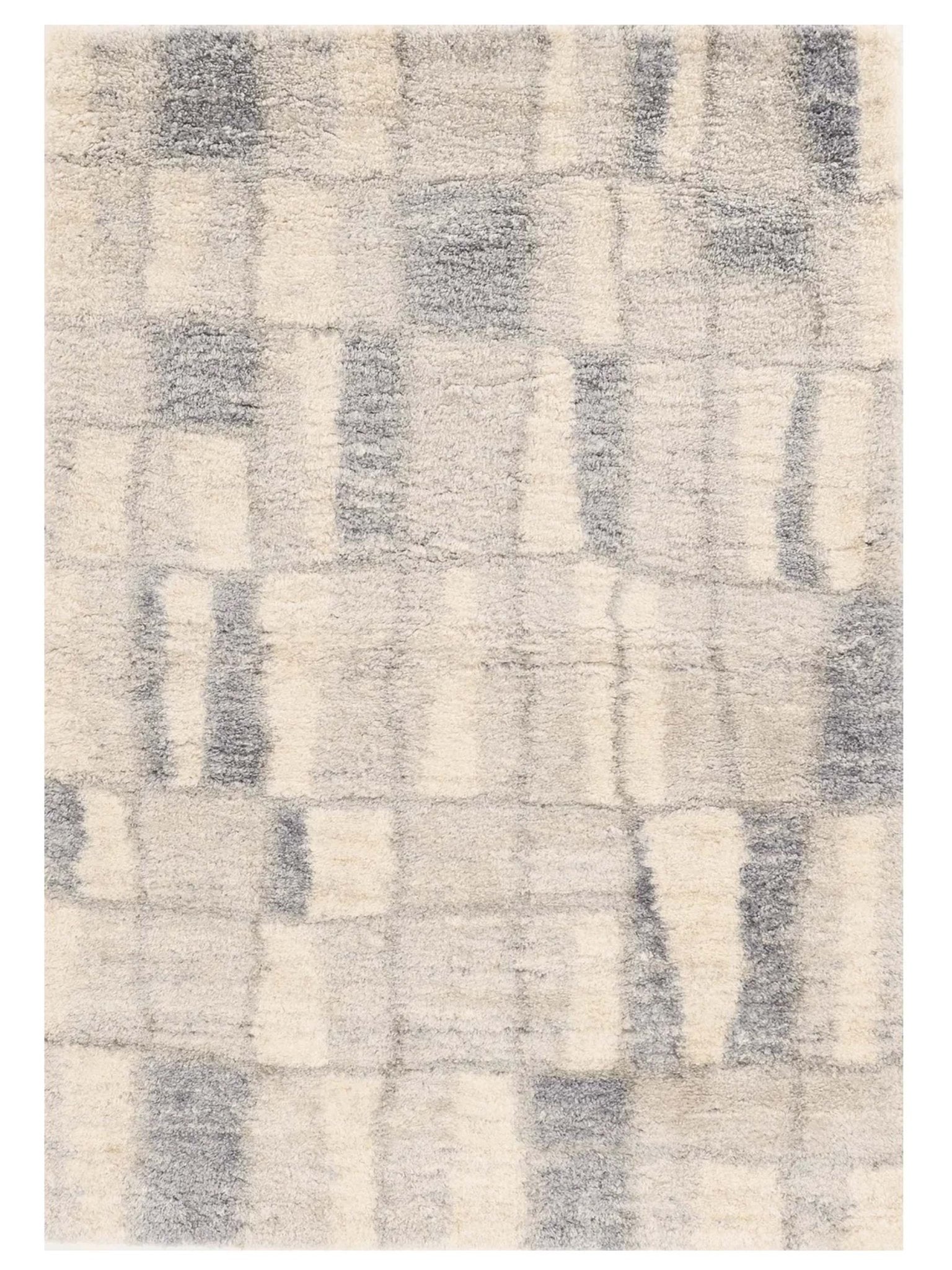 KAS MERINO 6702 Ivory Blue Casual Machinemade Rug - Rugs - KAS - Atlanta Designer Rugs