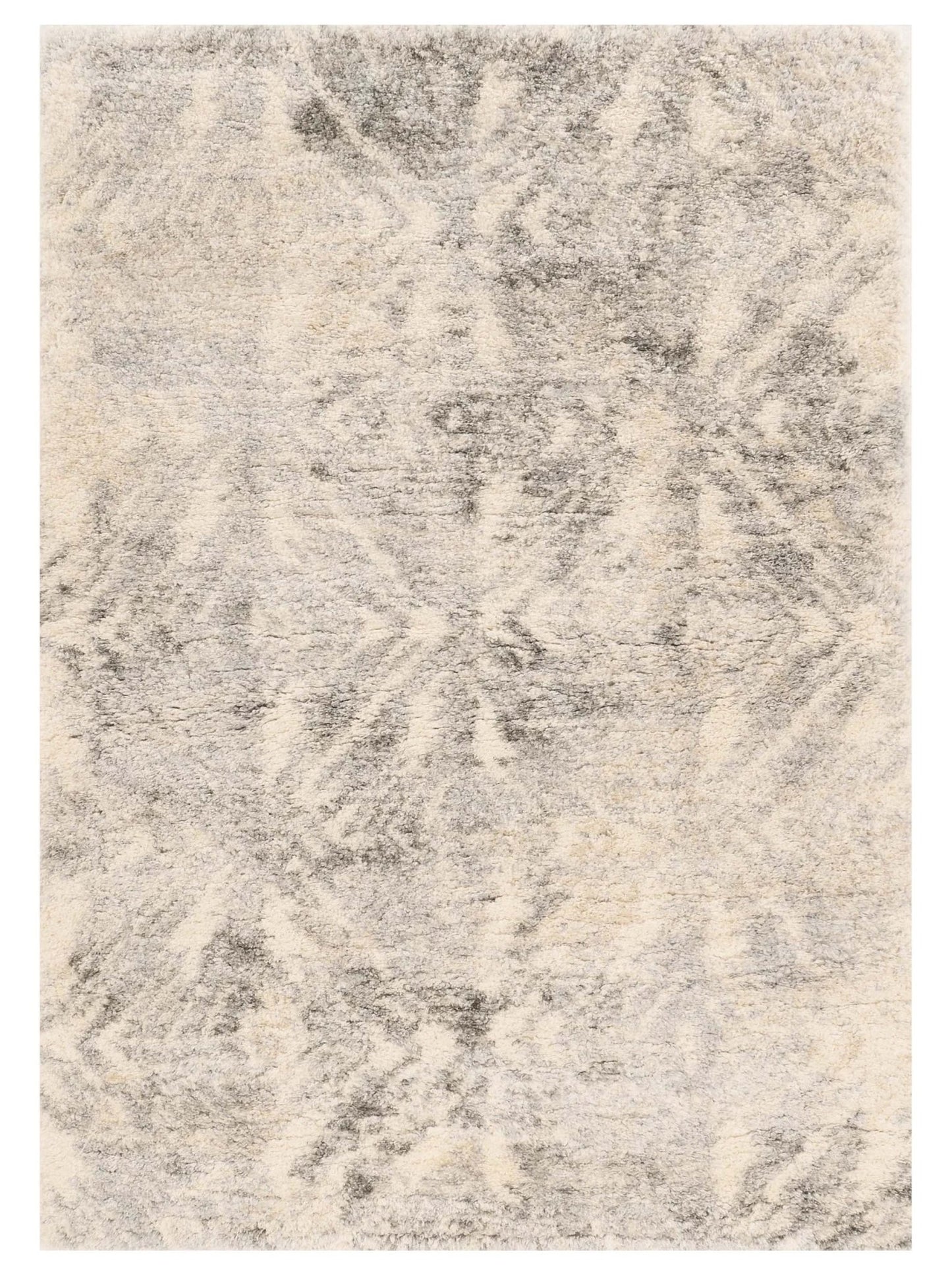 KAS MERINO 6703 Ivory Grey Casual Machinemade Rug - Rugs - KAS - Atlanta Designer Rugs