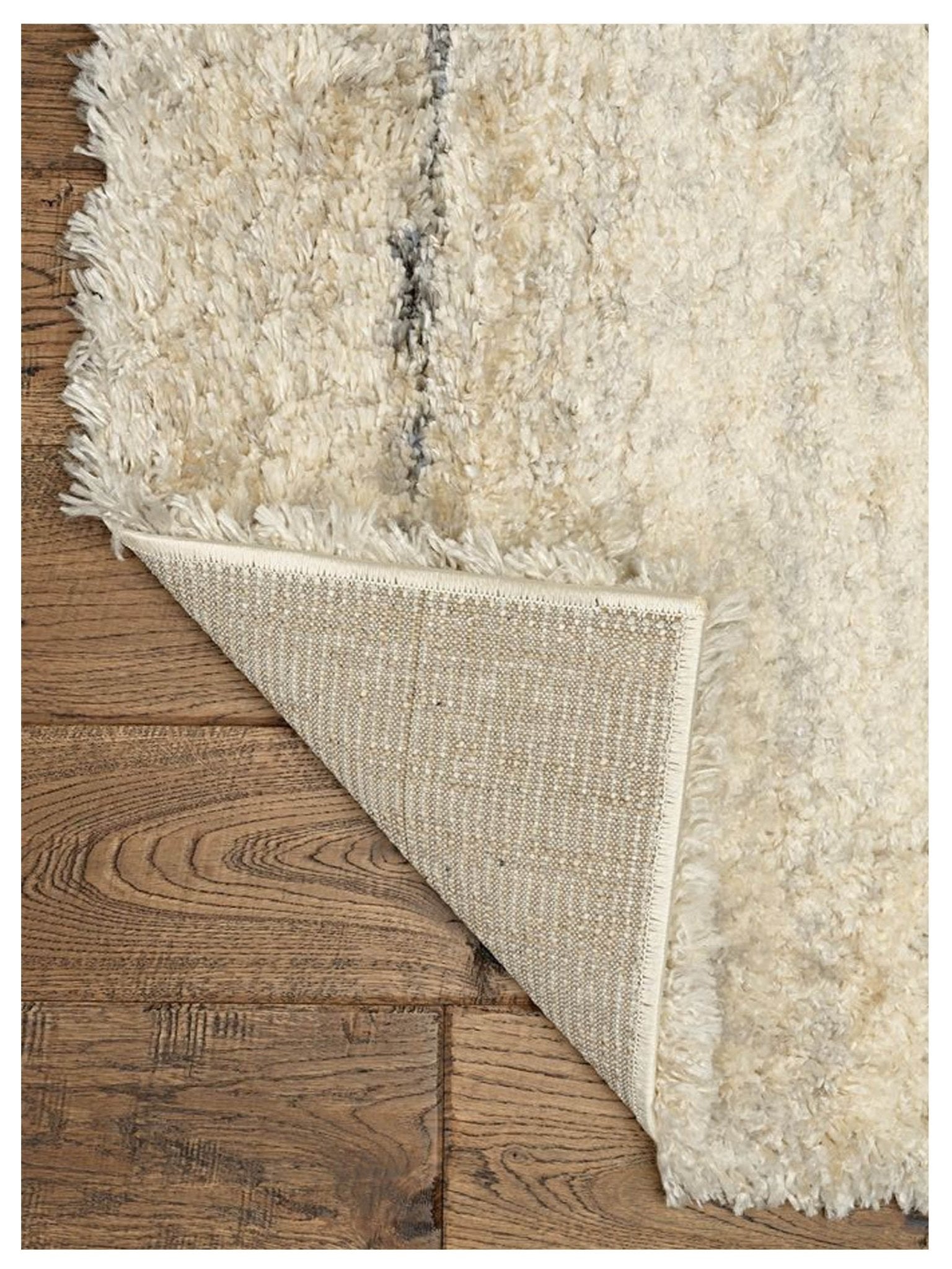 KAS MERINO 6711 Ivory Grey Casual Machinemade Rug - Rugs - KAS - Atlanta Designer Rugs