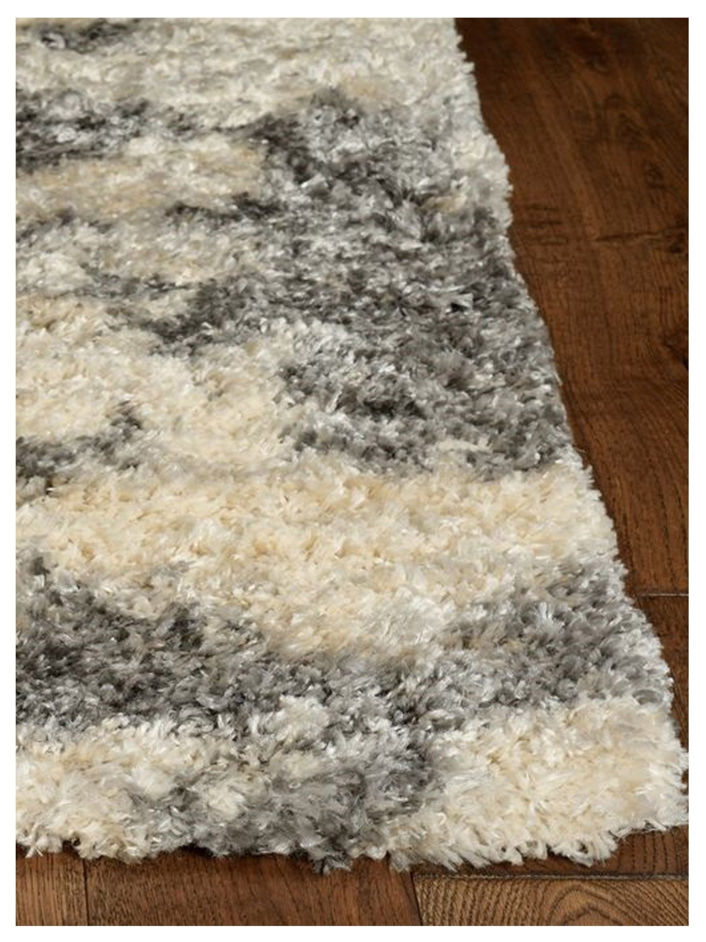 KAS MERINO 6713 Ivory Grey Casual Machinemade Rug - Rugs - KAS - Atlanta Designer Rugs