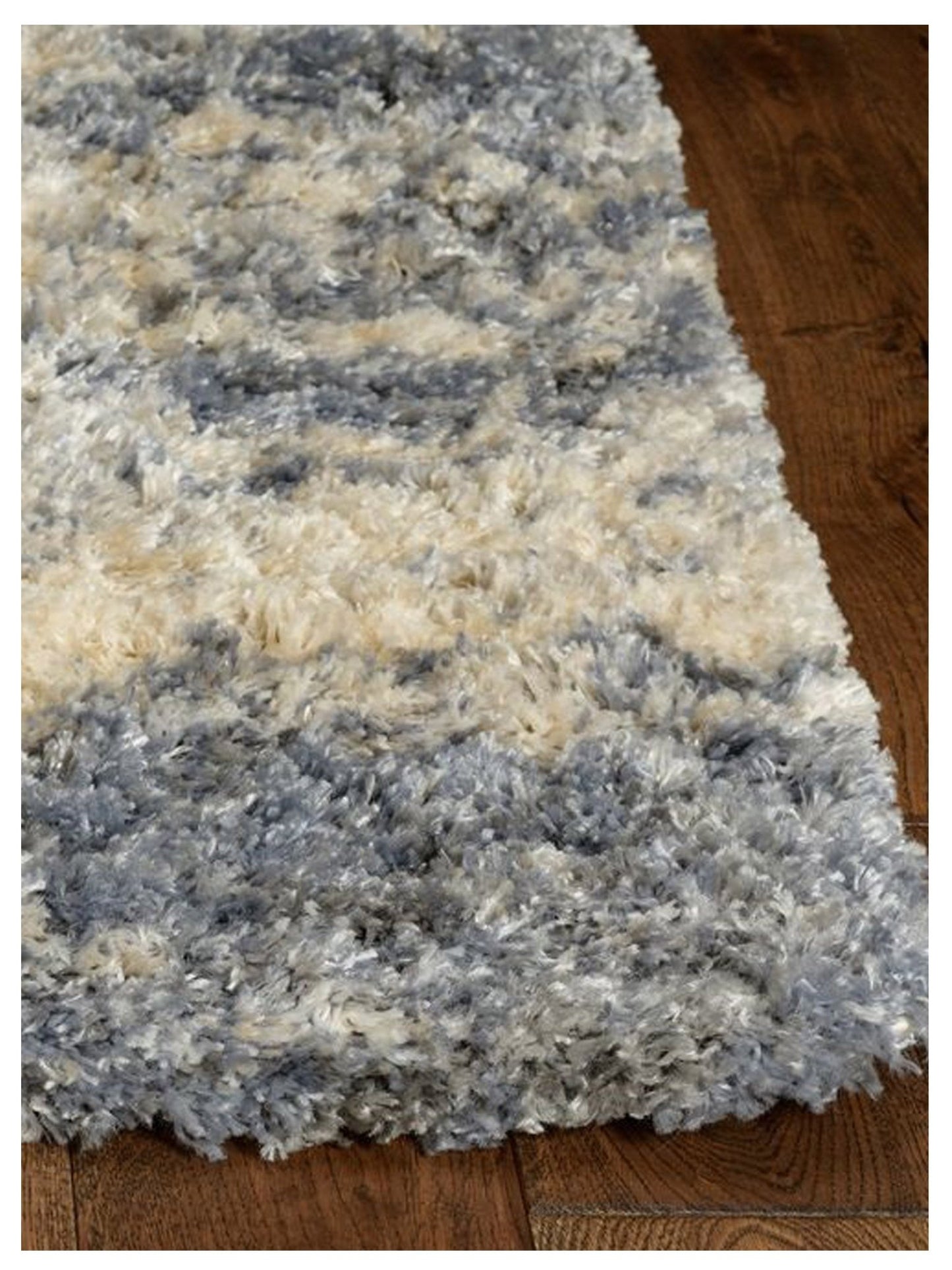 KAS MERINO 6714 Ivory Blue Casual Machinemade Rug - Rugs - KAS - Atlanta Designer Rugs