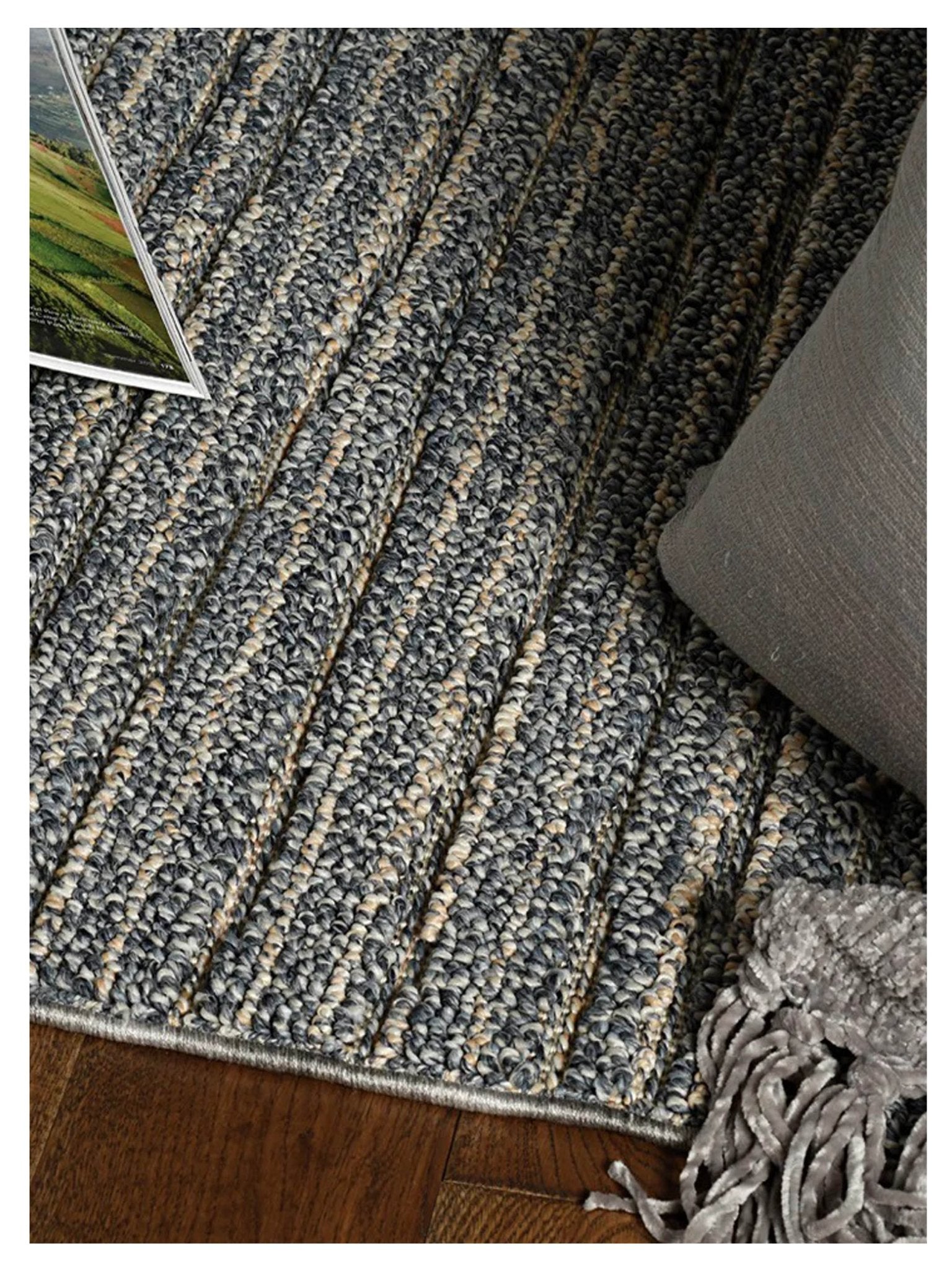 KAS Terrace 6753 Denim Indoor/Outdoor Tufted Rug - Rugs - KAS - Atlanta Designer Rugs