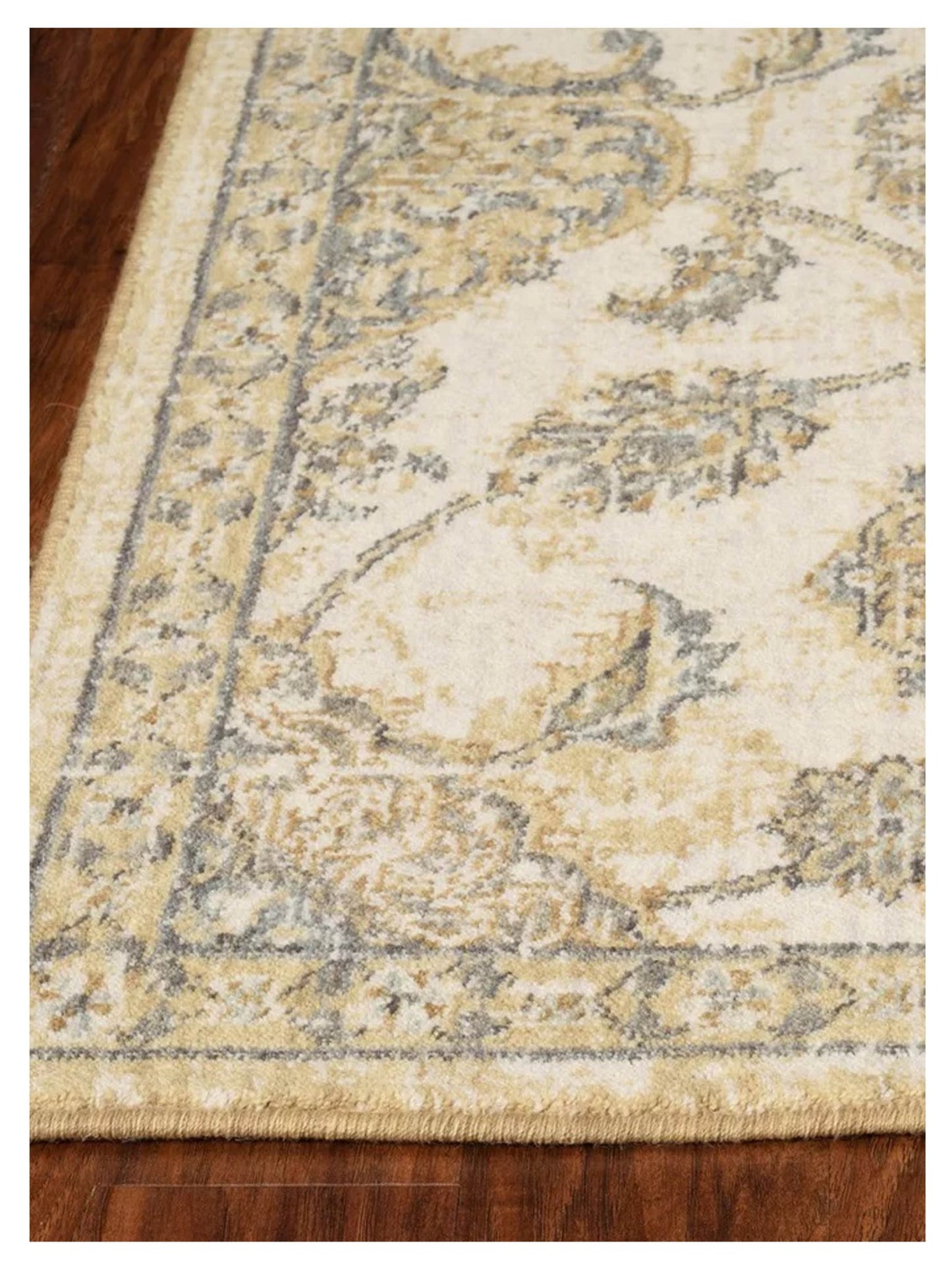 KAS Ria 6820 Ivory Sand Traditional Machinemade Rug - Rugs - KAS - Atlanta Designer Rugs