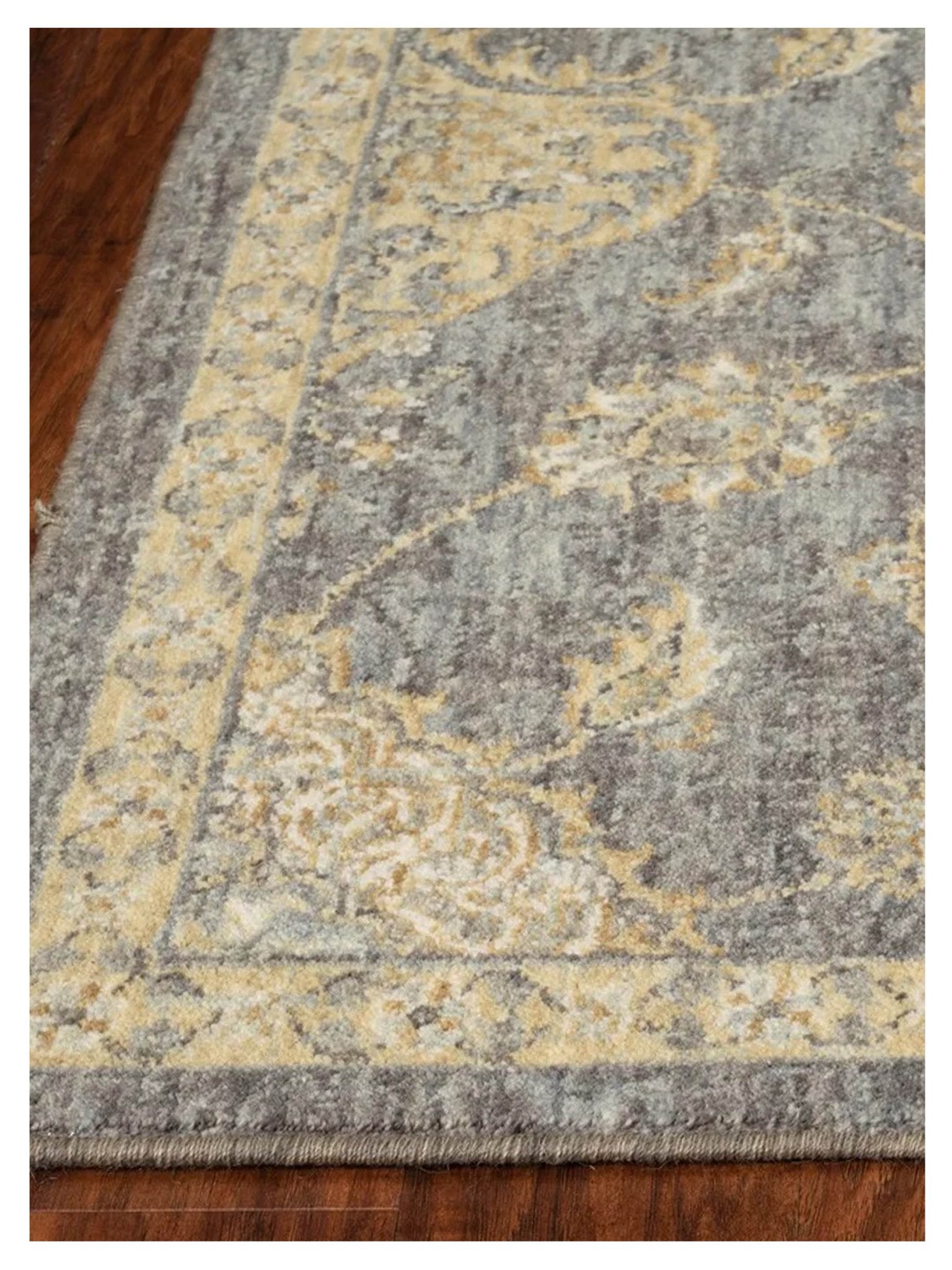 KAS Ria 6822 Slate Grey Traditional Machinemade Rug - Rugs - KAS - Atlanta Designer Rugs