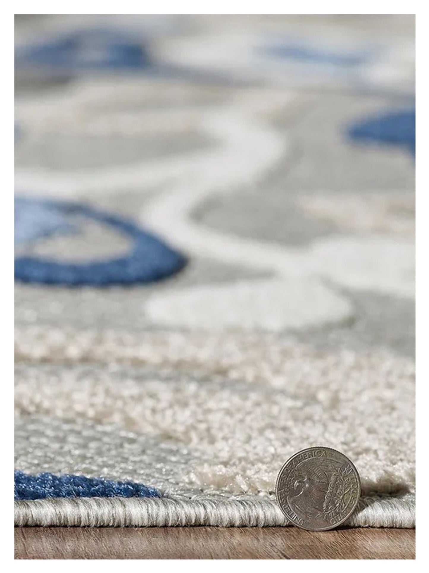 KAS Calla 6922 Grey Blue Indoor/Outdoor Machinemade Rug - Rugs - KAS - Atlanta Designer Rugs