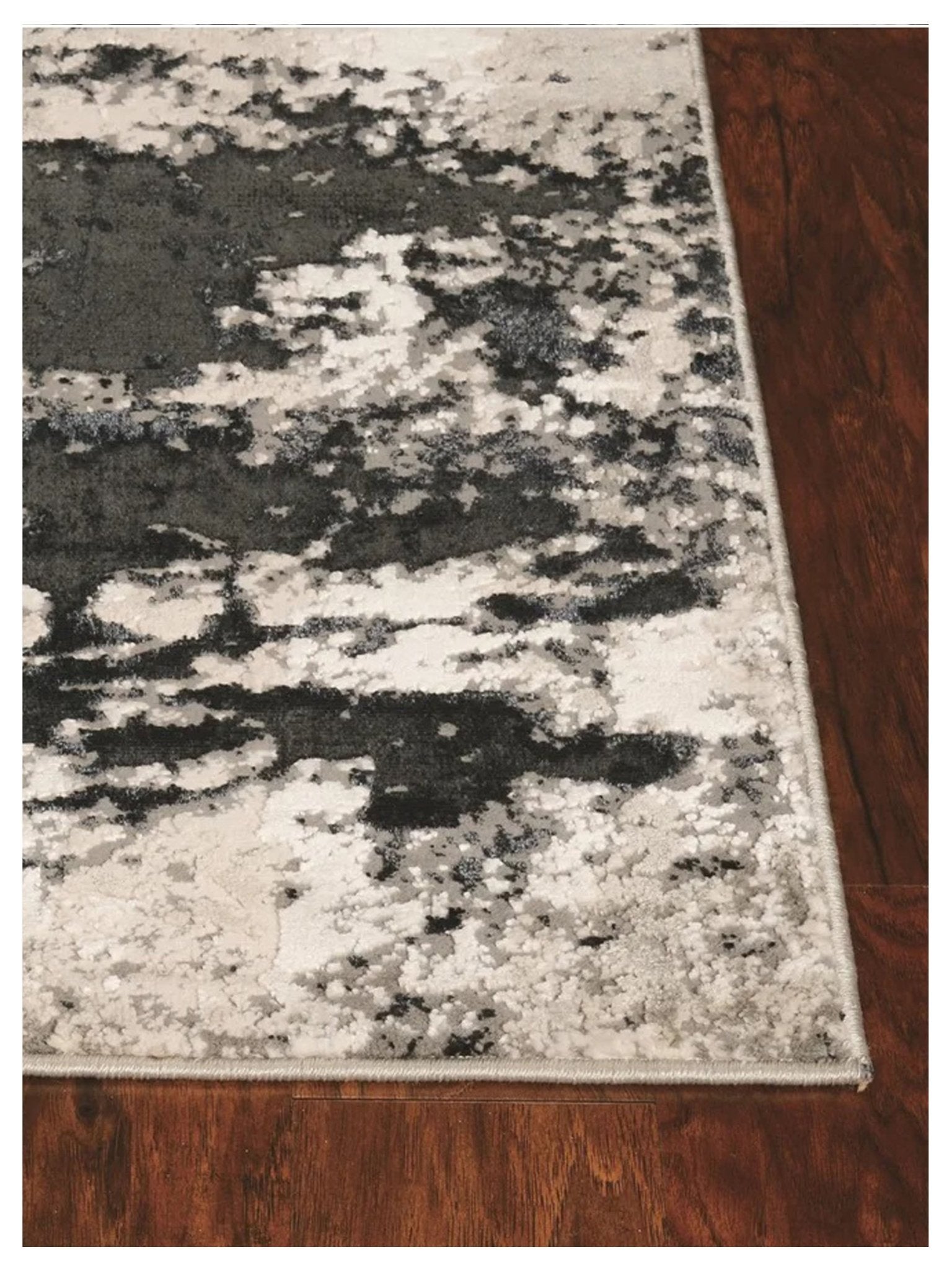 KAS LUNA 7121 Silver Charcoal Transitional Machinemade Rug - Rugs - KAS - Atlanta Designer Rugs