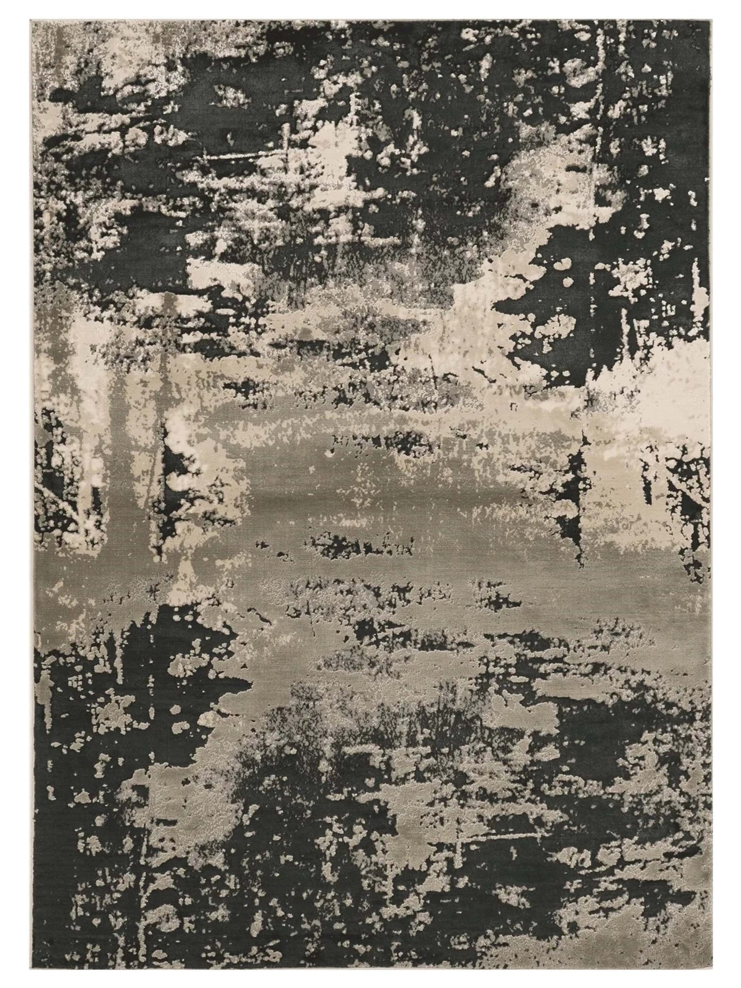 KAS LUNA 7121 Silver Charcoal Transitional Machinemade Rug - Rugs - KAS - Atlanta Designer Rugs