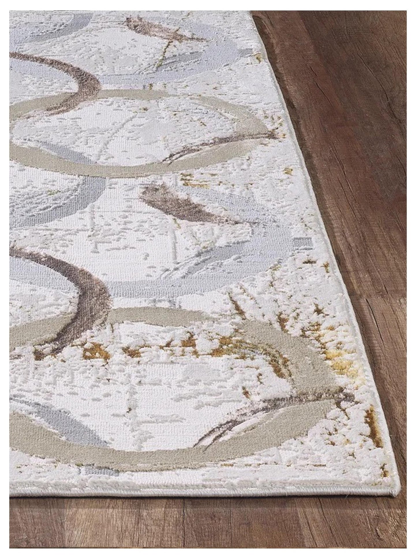 KAS LUNA 7137 Gold Transitional Machinemade Rug - Rugs - KAS - Atlanta Designer Rugs