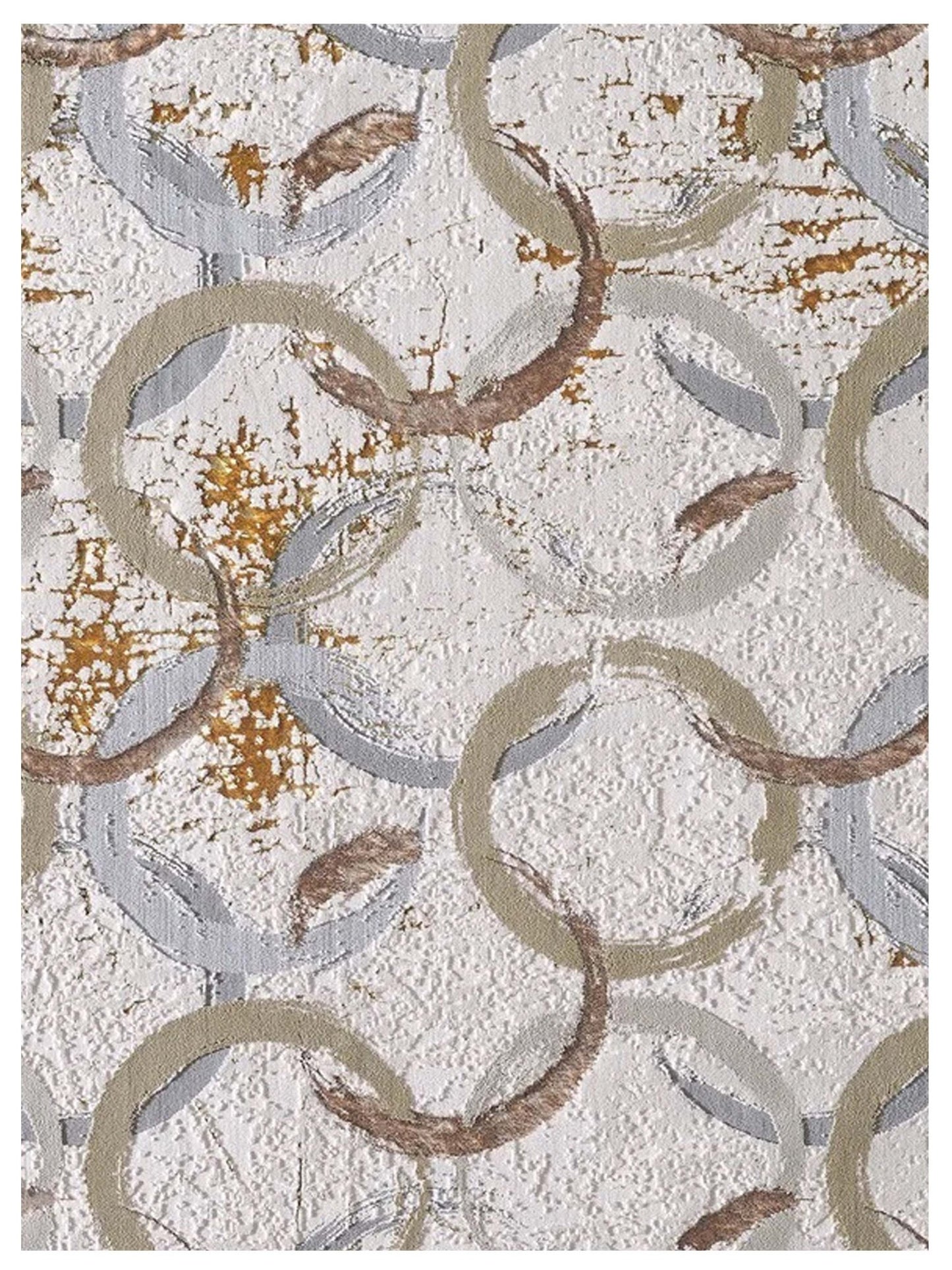 KAS LUNA 7137 Gold Transitional Machinemade Rug - Rugs - KAS - Atlanta Designer Rugs