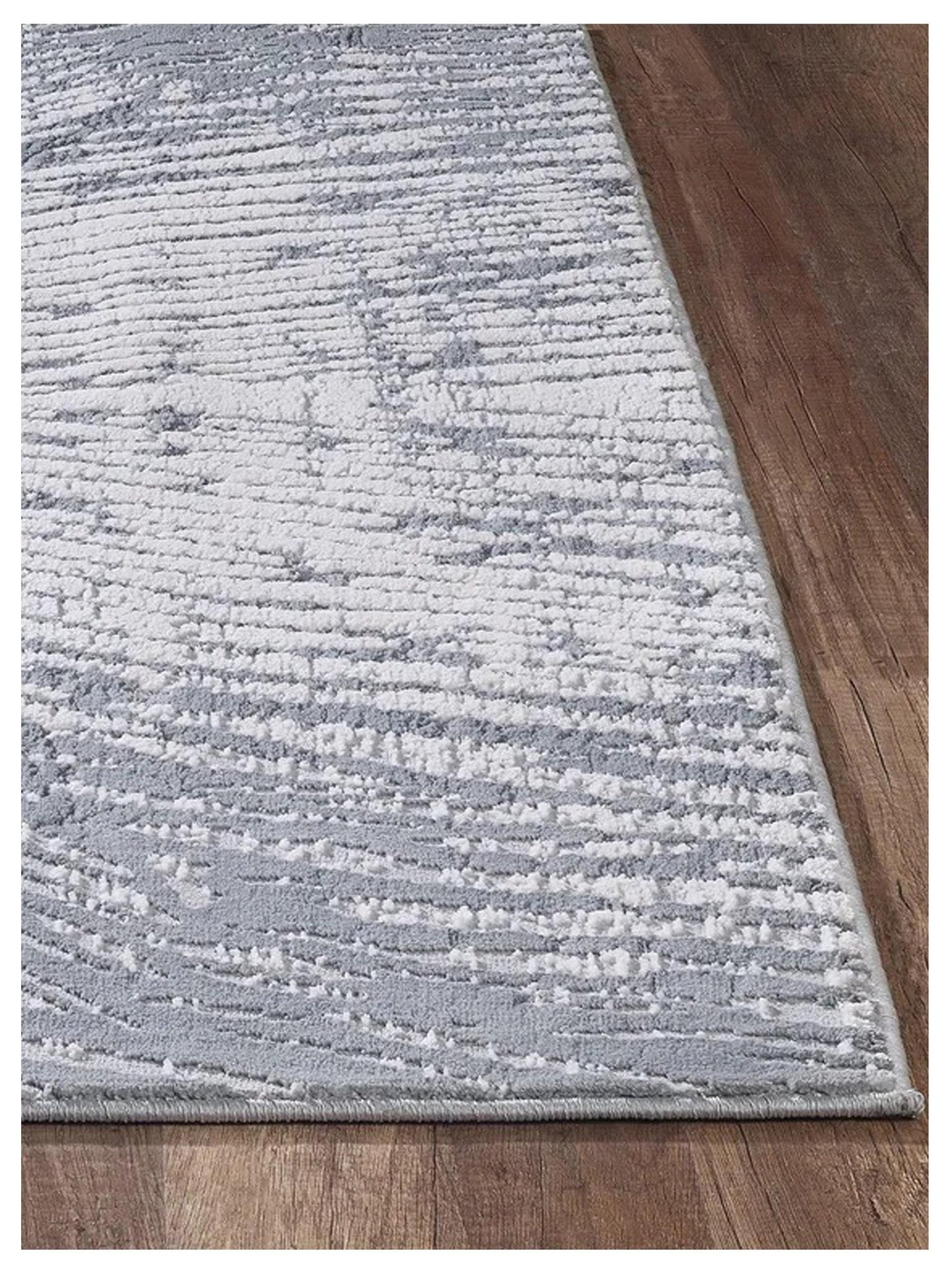 KAS LUNA 7140 Silver Blue Transitional Machinemade Rug - Rugs - KAS - Atlanta Designer Rugs