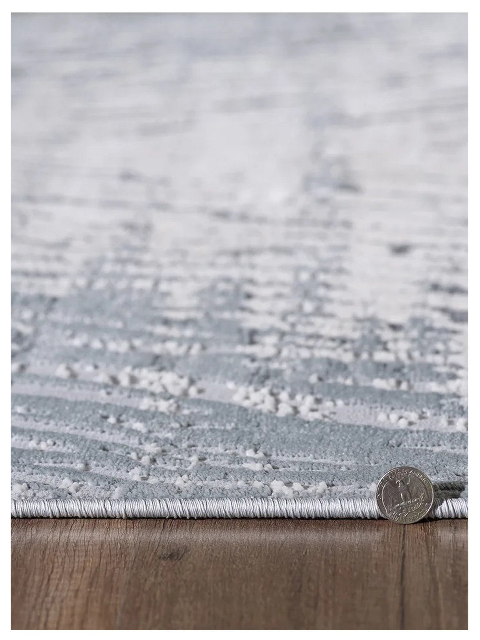 KAS LUNA 7140 Silver Blue Transitional Machinemade Rug - Rugs - KAS - Atlanta Designer Rugs