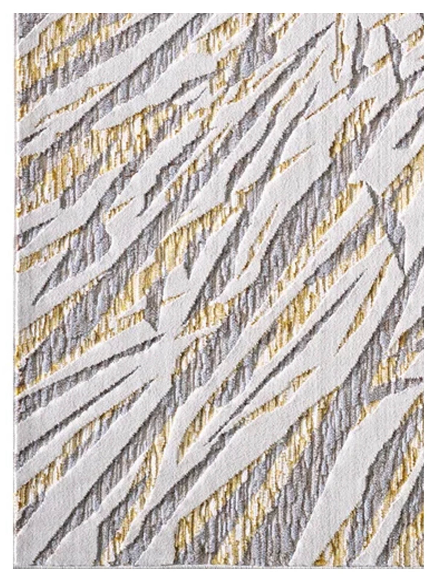 KAS LUNA 7146 Ivory Gold Transitional Machinemade Rug - Rugs - KAS - Atlanta Designer Rugs