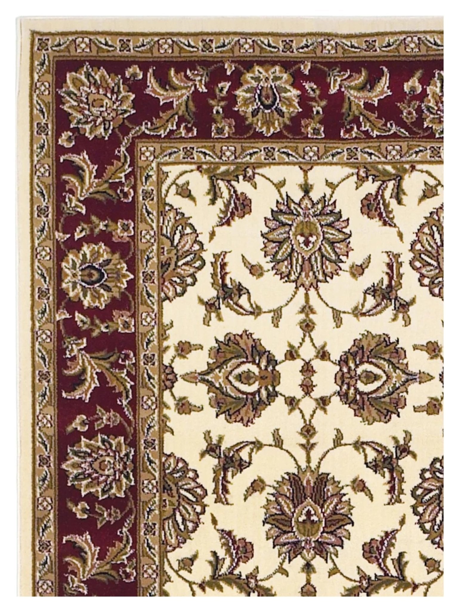 KAS Cambridge 7312 Ivory Red Traditional Machinemade Rug - Rugs - KAS - Atlanta Designer Rugs