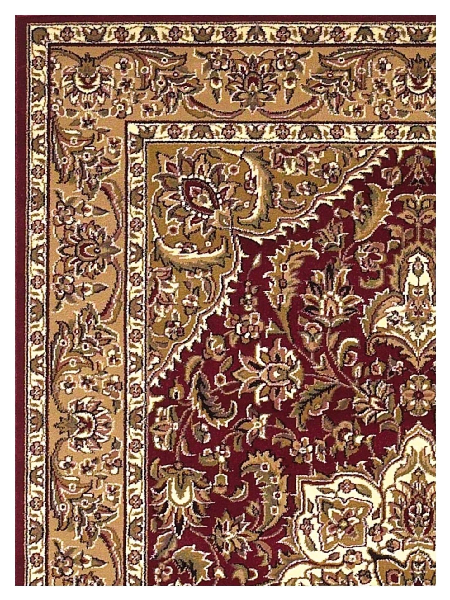 KAS Cambridge 7326 Red Beige Traditional Machinemade Rug - Rugs - KAS - Atlanta Designer Rugs