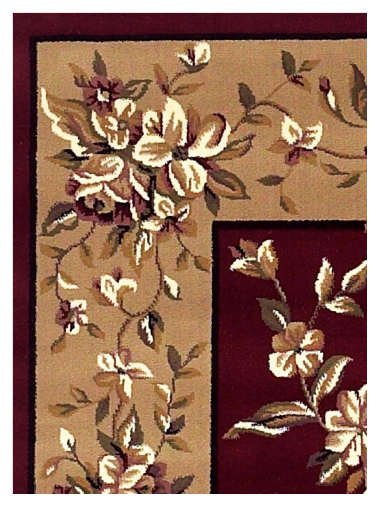 KAS Cambridge 7337 Red Beige Traditional Machinemade Rug - Rugs - KAS - Atlanta Designer Rugs