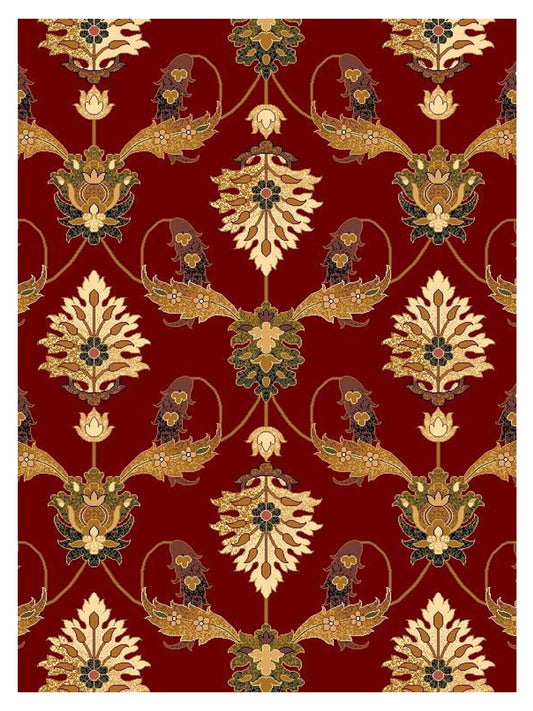 KAS Cambridge 7364 Red Traditional Machinemade Rug - Rugs - KAS - Atlanta Designer Rugs