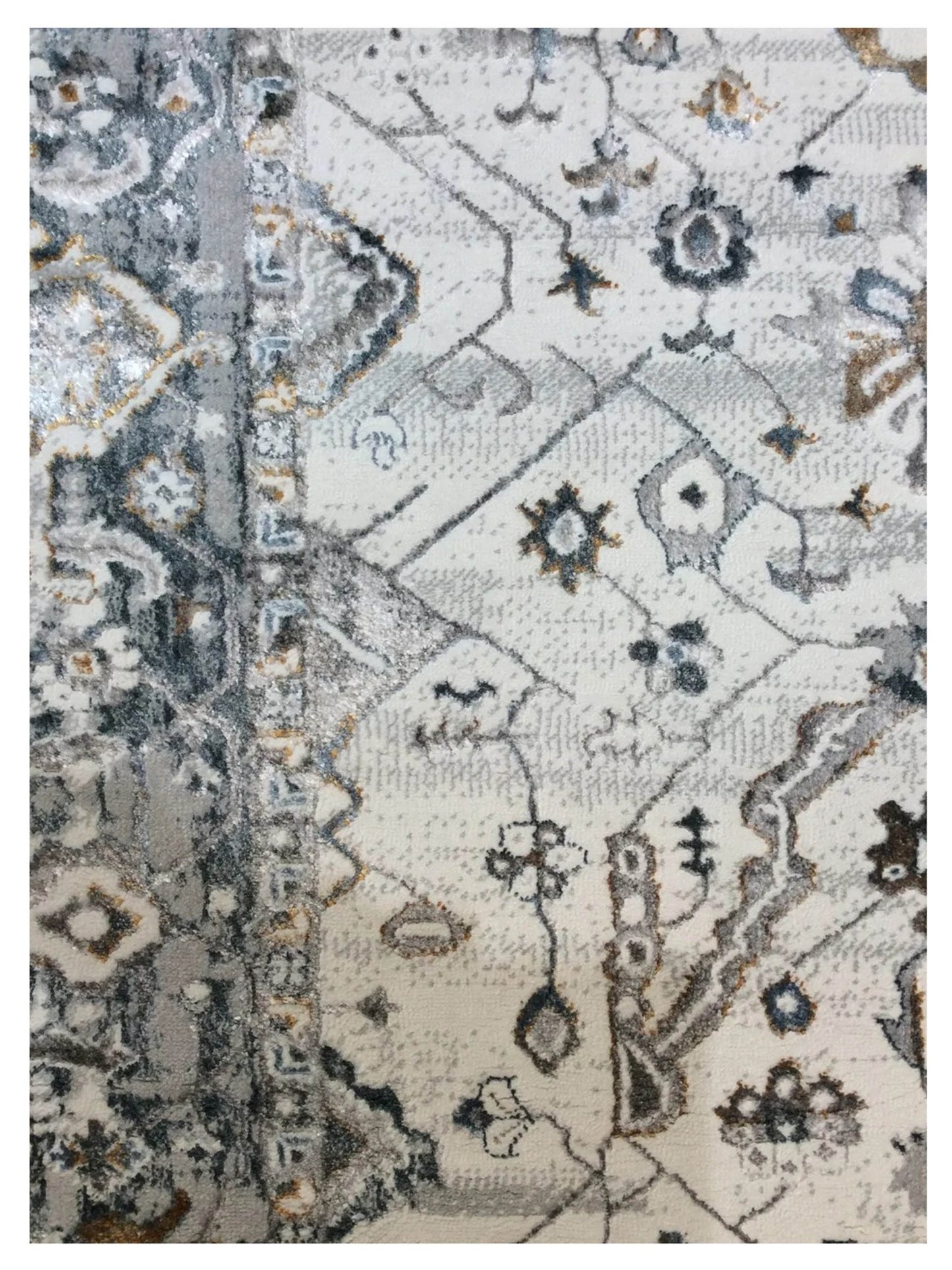 KAS INSPIRE 7500 Ivory Grey Transitional Machinemade Rug - Rugs - KAS - Atlanta Designer Rugs