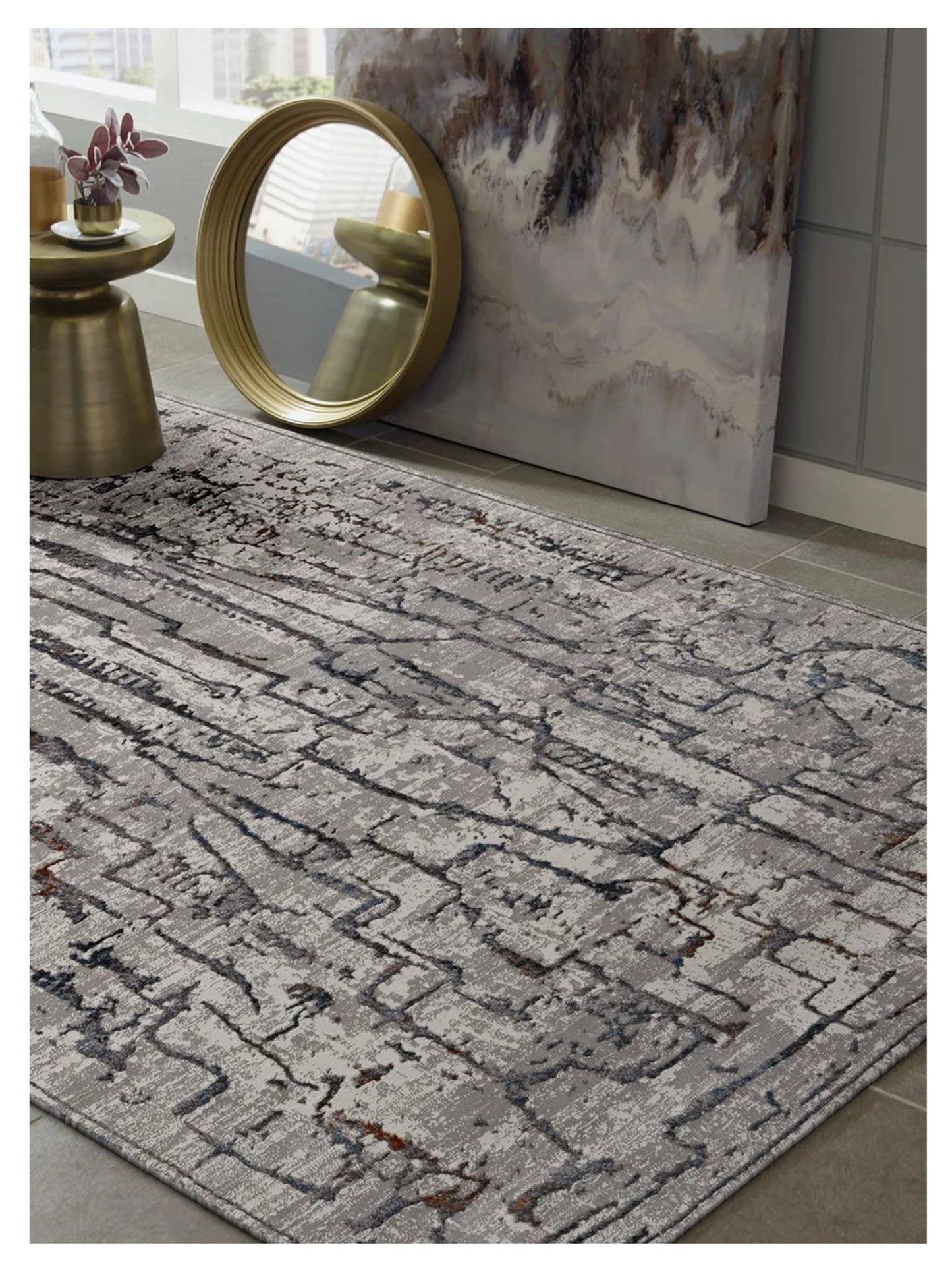 KAS INSPIRE 7506 Grey Transitional Machinemade Rug - Rugs - KAS - Atlanta Designer Rugs