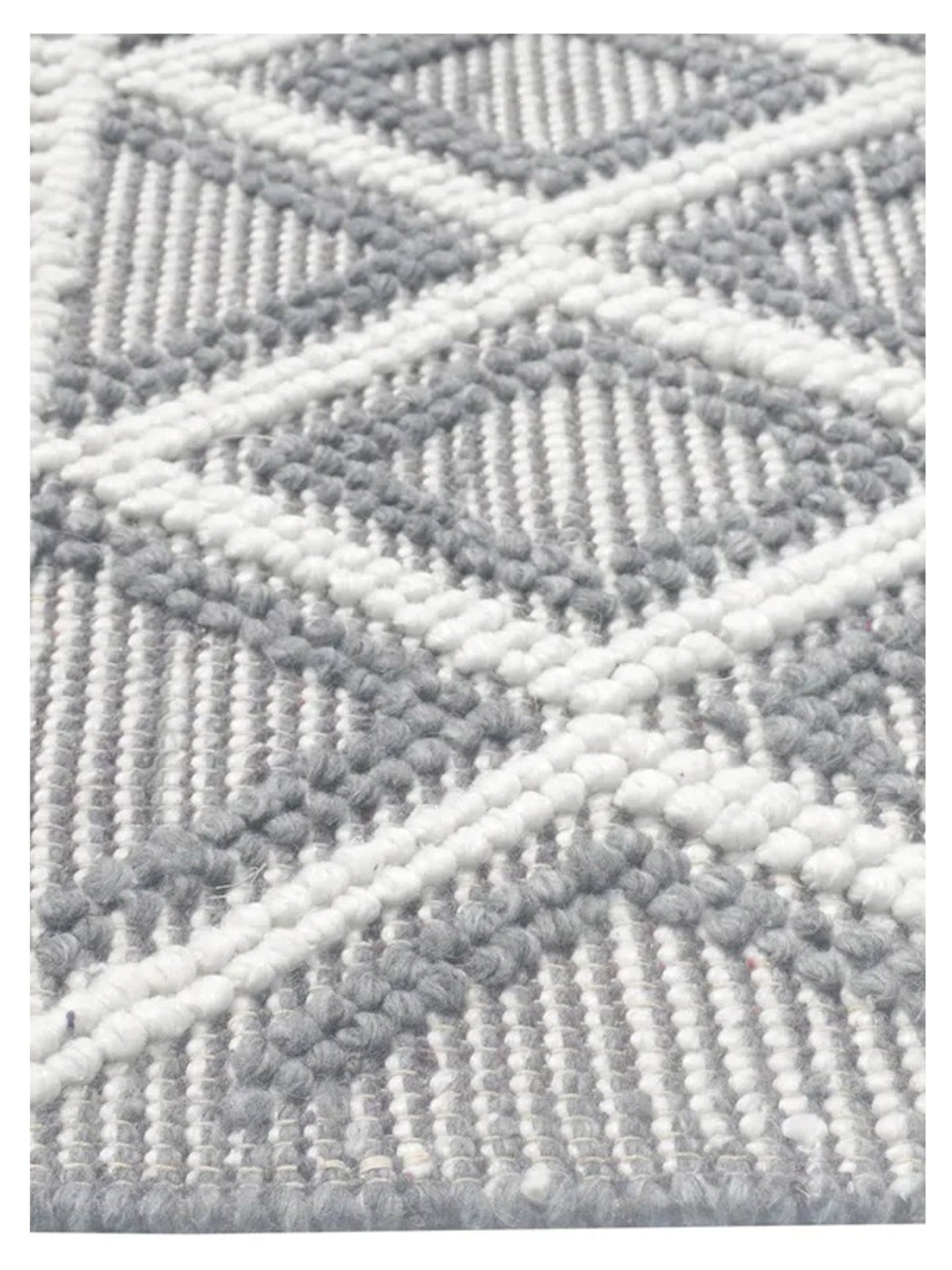 KAS Chloe 7725 Grey Ivory Casual Woven Rug - Rugs - KAS - Atlanta Designer Rugs