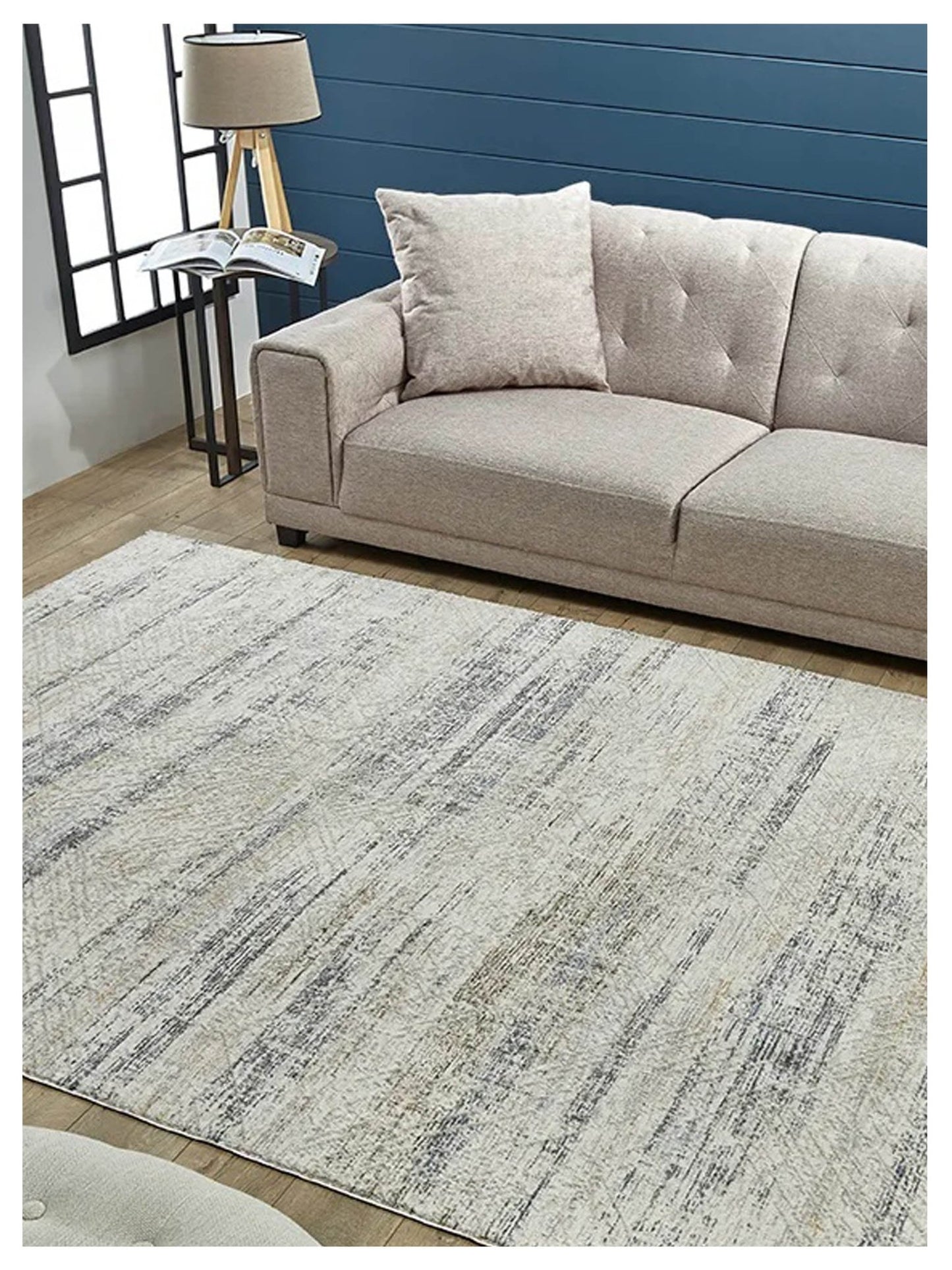 KAS Preston 8101 Ivory Blue Transitional Machinemade Rug - Rugs - KAS - Atlanta Designer Rugs