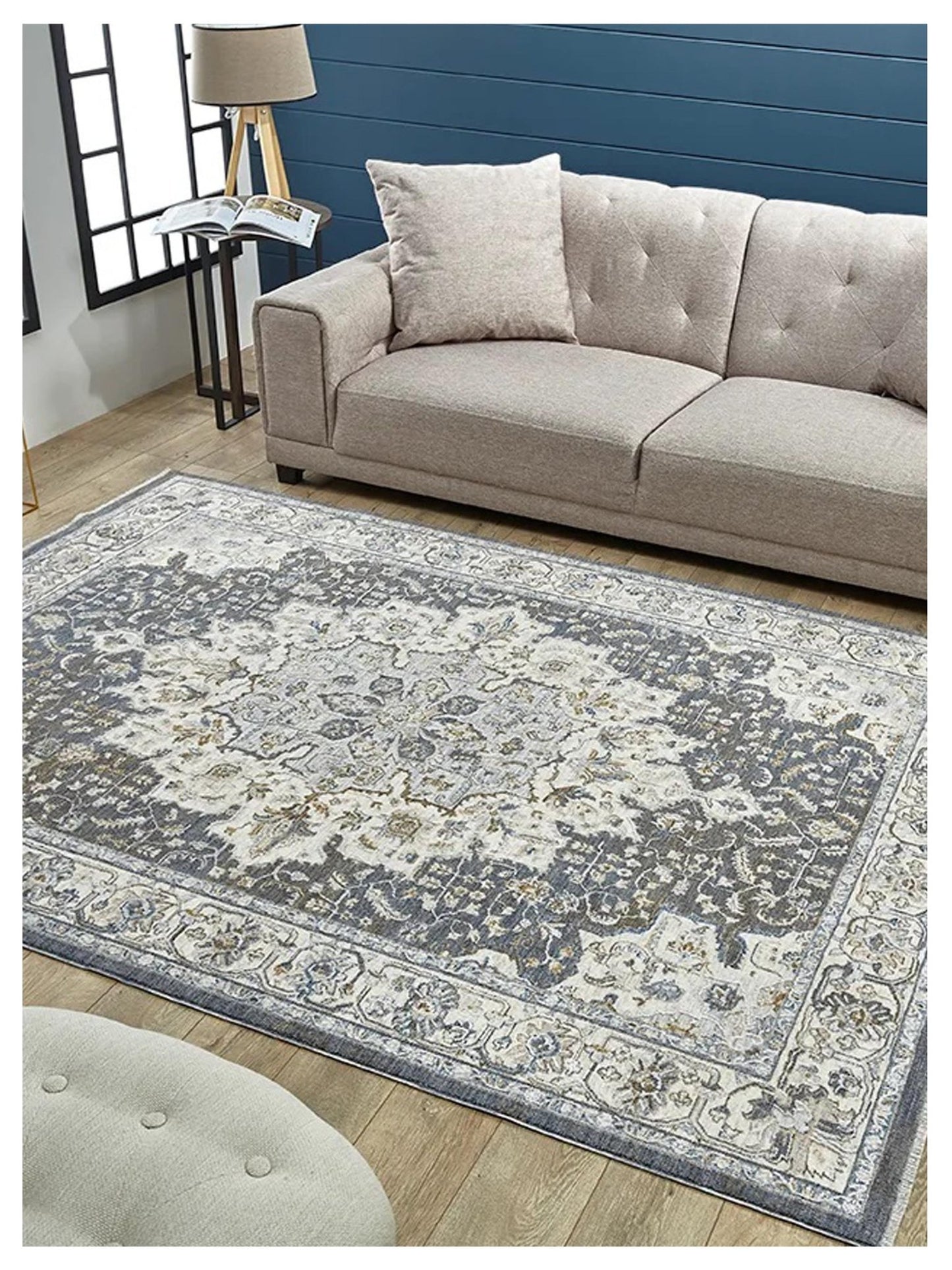 KAS Preston 8105 Blue Ivory Traditional Machinemade Rug - Rugs - KAS - Atlanta Designer Rugs