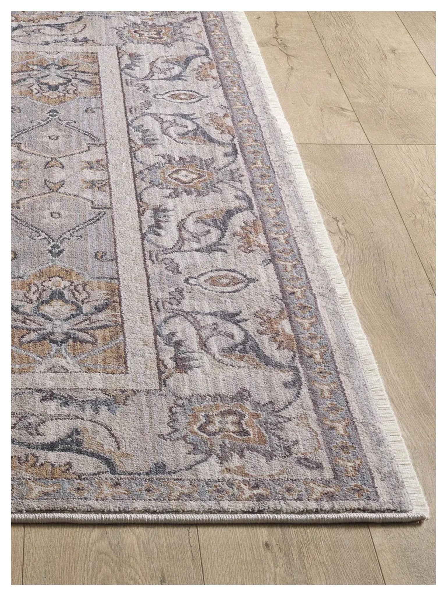 KAS Adele 8803 Grey Beige Traditional Machinemade Rug - Rugs - KAS - Atlanta Designer Rugs