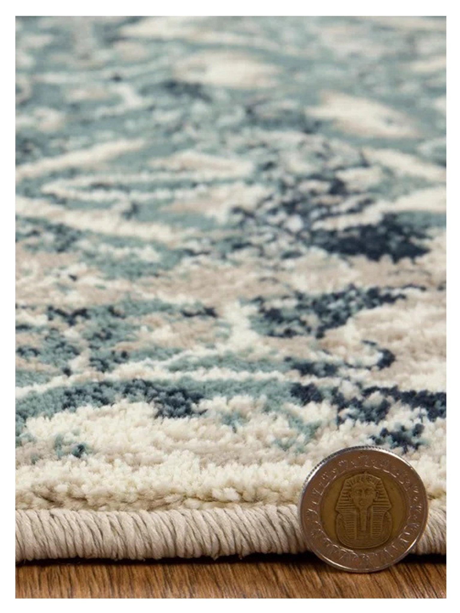 KAS HERITAGE 9372 Ivory Blue Transitional Machinemade Rug - Rugs - KAS - Atlanta Designer Rugs