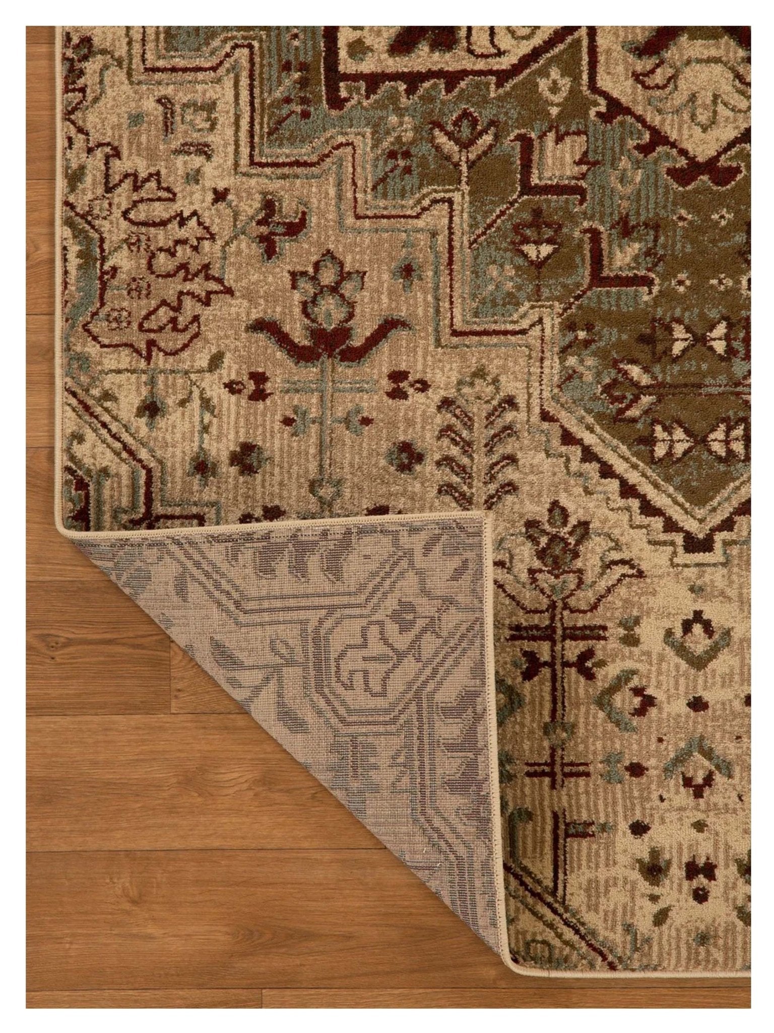 KAS HERITAGE 9374 Ivory Blue Transitional Machinemade Rug - Rugs - KAS - Atlanta Designer Rugs