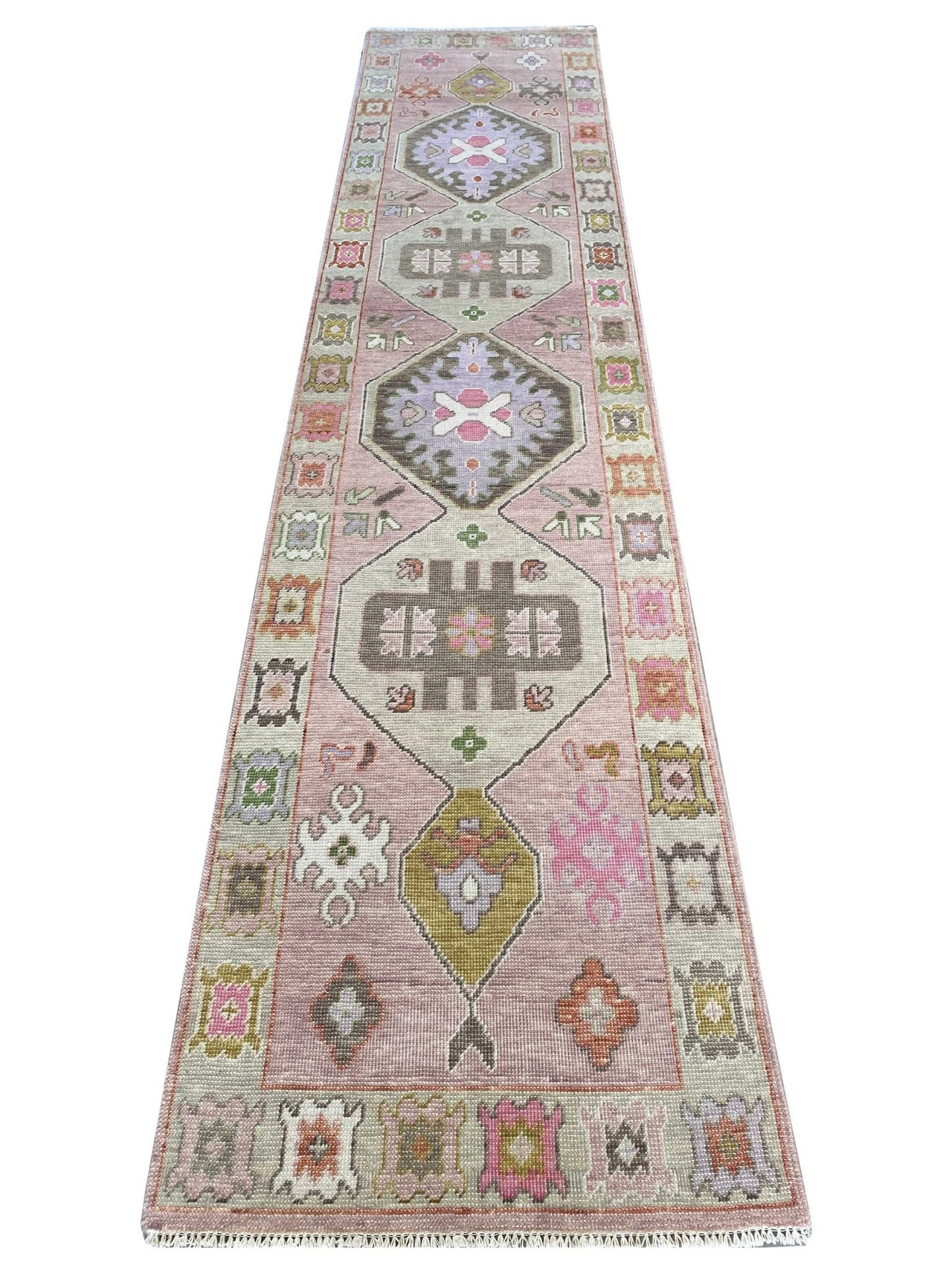 Artisan Blossom Pink Grey Traditional Knotted Rug - Rugs - Artisan - Atlanta Designer Rugs