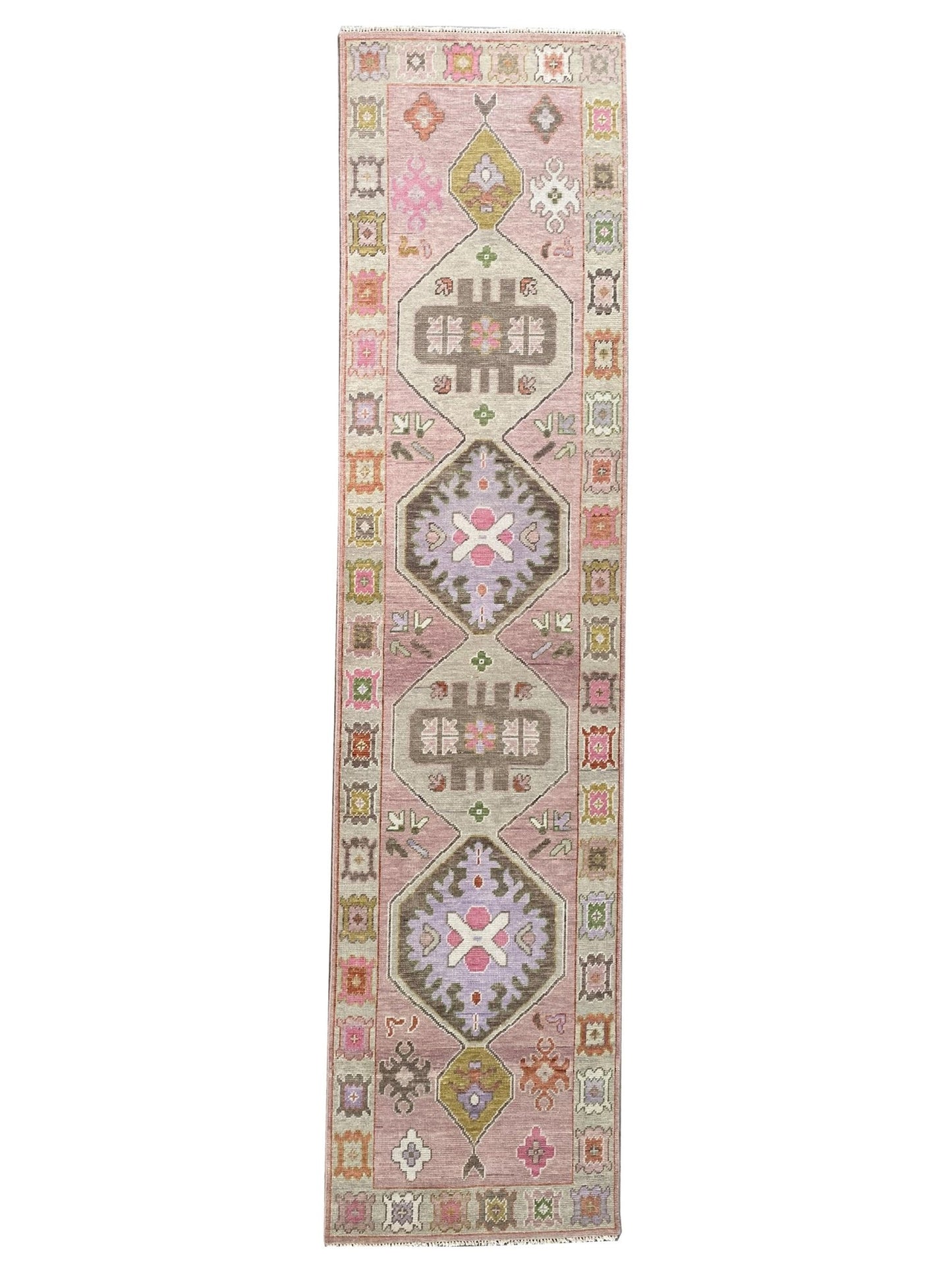 Artisan Blossom Pink Grey Traditional Knotted Rug - Rugs - Artisan - Atlanta Designer Rugs