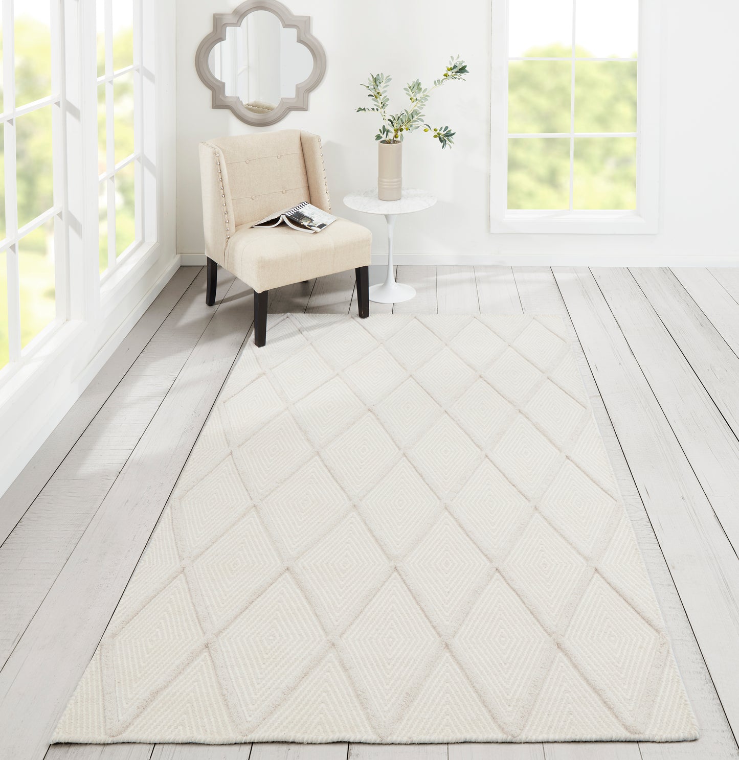 Erin Gates Langdon  Beige  Modern