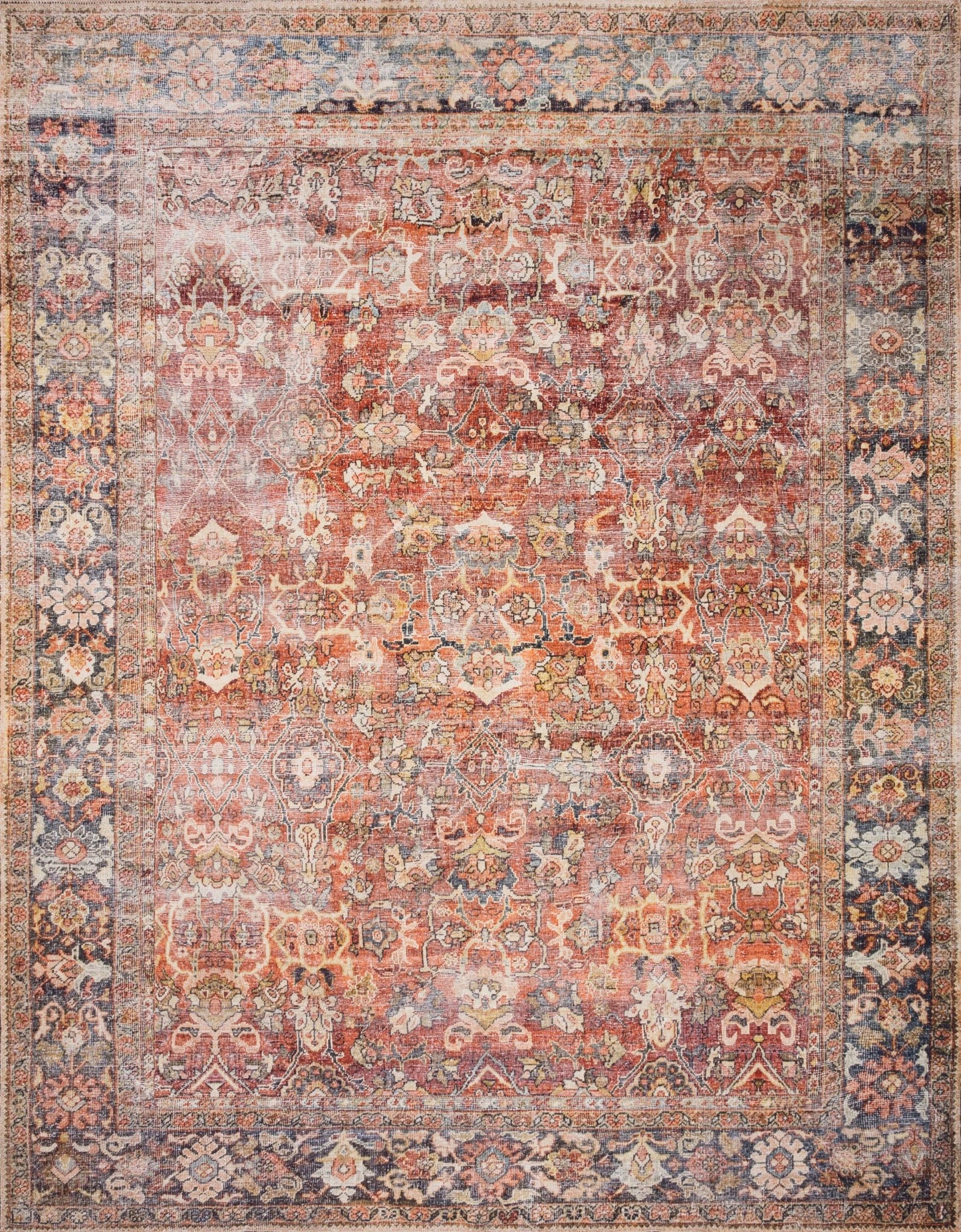 Loloi II Layla LAY - 02 Spice Marine Traditional Power Loomed Rug - Rugs - Loloi II - Atlanta Designer Rugs