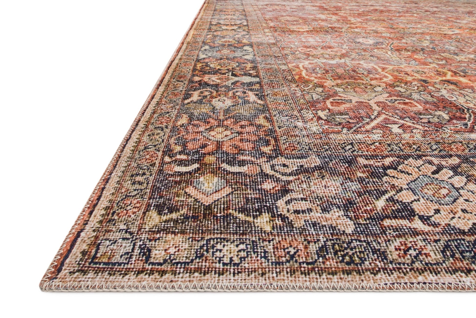 Loloi II Layla LAY - 02 Spice Marine Traditional Power Loomed Rug - Rugs - Loloi II - Atlanta Designer Rugs