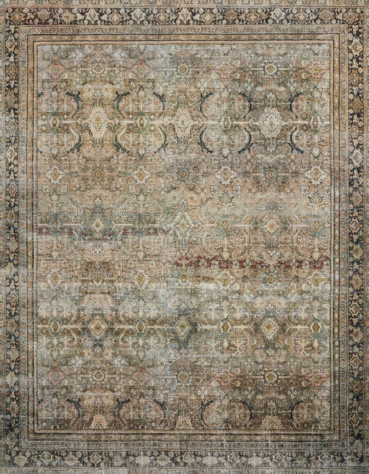 Loloi II Layla LAY - 03 Olive Charcoal Traditional Power Loomed Rug - Rugs - Loloi II - Atlanta Designer Rugs