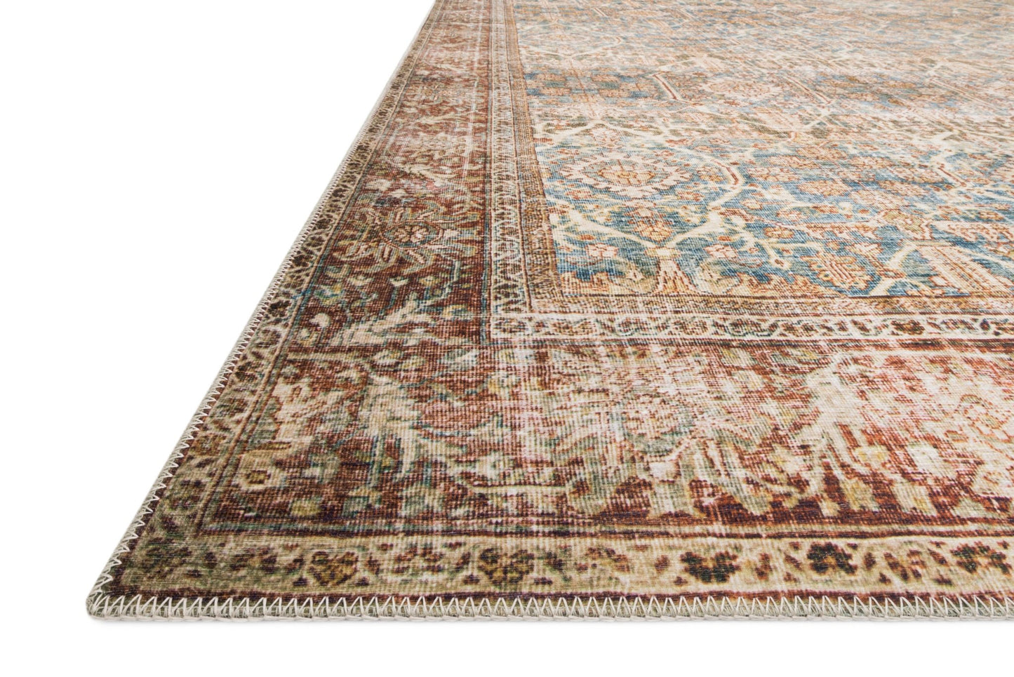 Loloi II Layla LAY - 04 Ocean Rust Traditional Power Loomed Rug - Rugs - Loloi II - Atlanta Designer Rugs