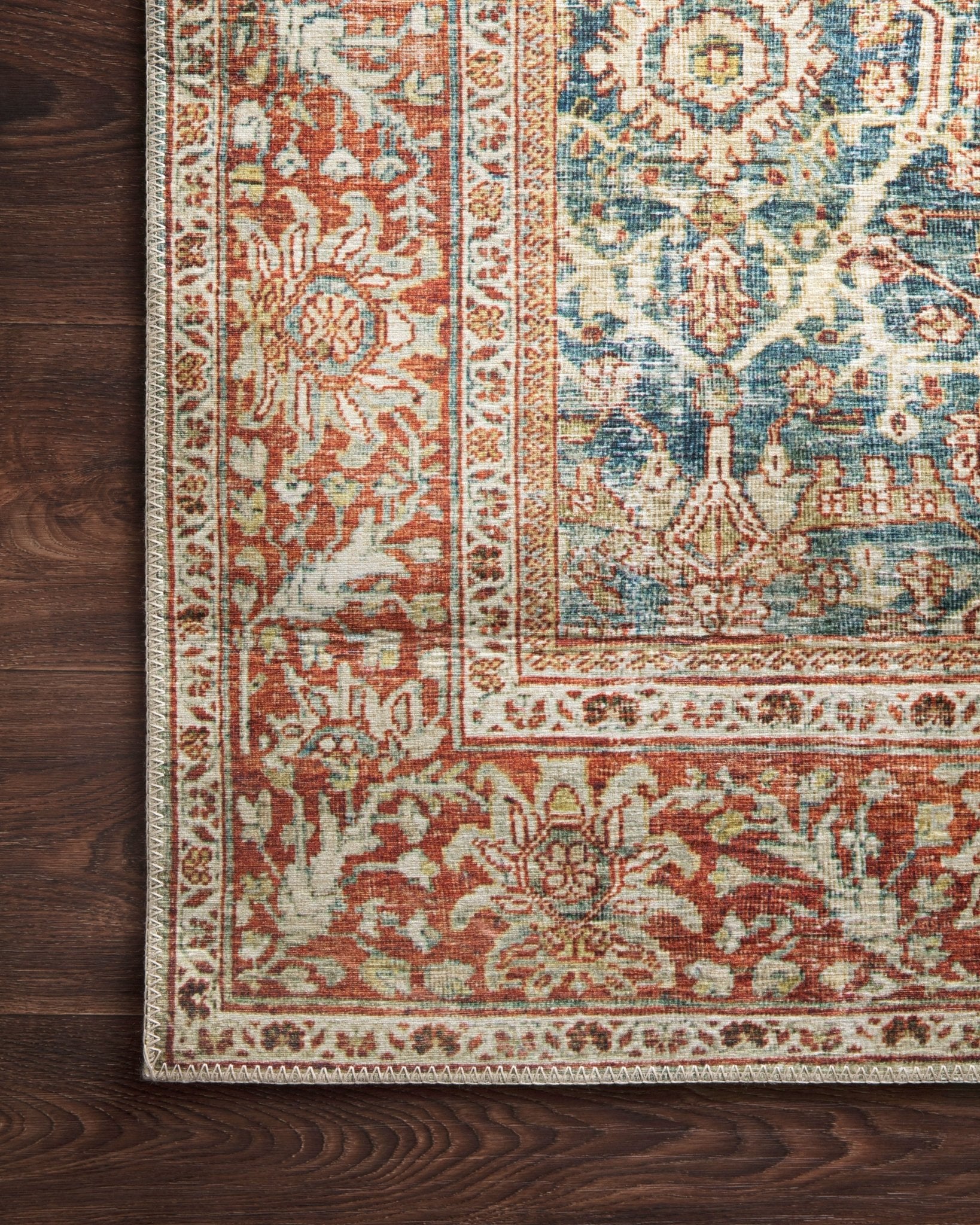 Loloi II Layla LAY - 04 Ocean Rust Traditional Power Loomed Rug - Rugs - Loloi II - Atlanta Designer Rugs