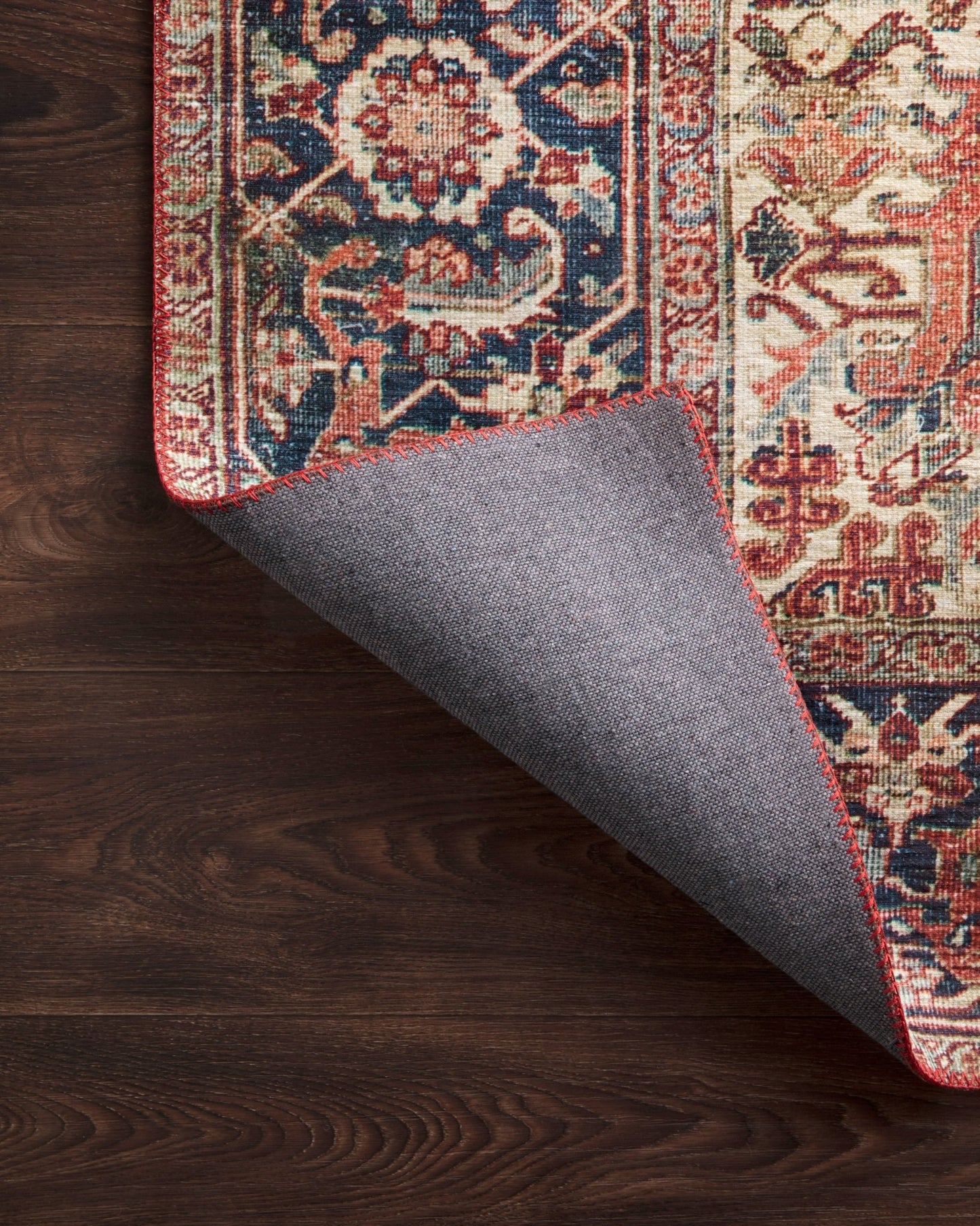 Loloi II Layla LAY - 08 Red Navy Traditional Power Loomed Rug - Rugs - Loloi II - Atlanta Designer Rugs