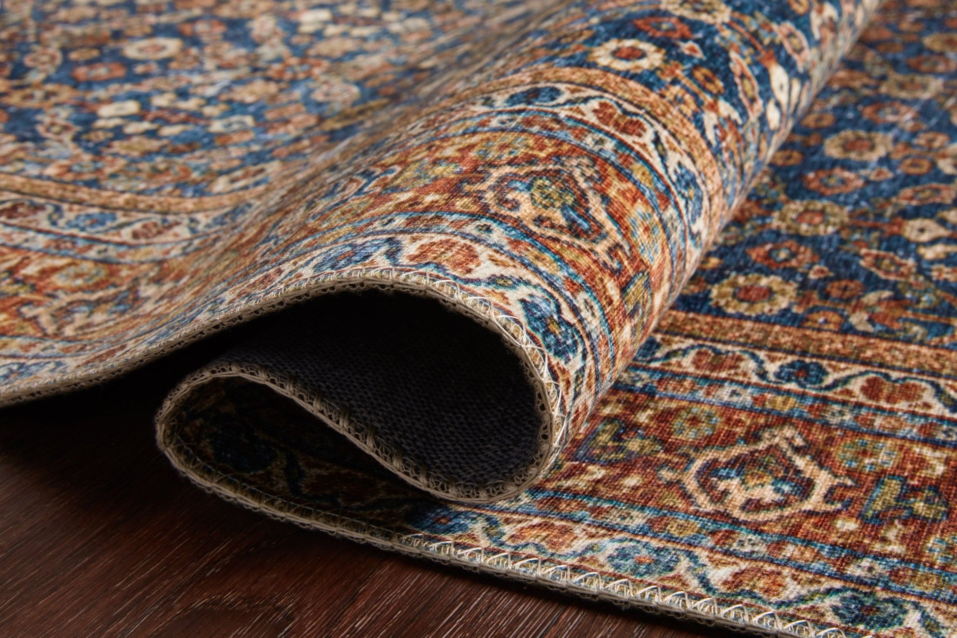 Loloi II Layla LAY - 09 Cobalt Blue Spice Traditional Power Loomed Rug - Rugs - Loloi II - Atlanta Designer Rugs