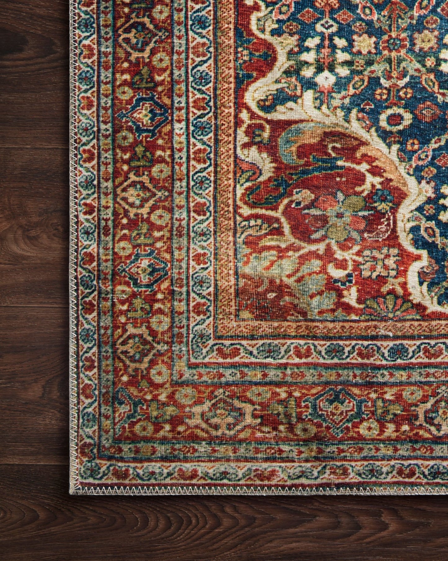 Loloi II Layla LAY - 09 Cobalt Blue Spice Traditional Power Loomed Rug - Rugs - Loloi II - Atlanta Designer Rugs