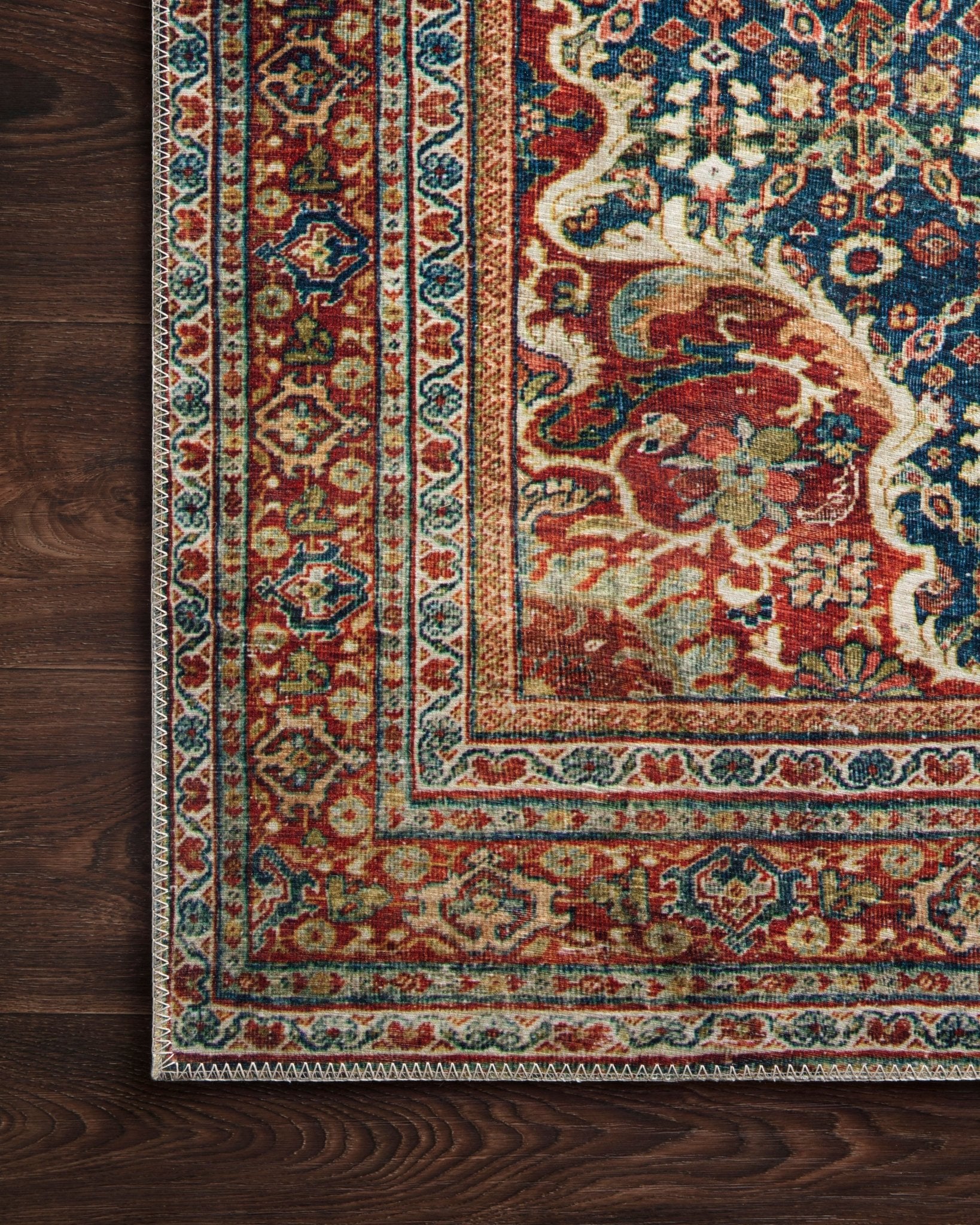 Loloi II Layla LAY - 09 Cobalt Blue Spice Traditional Power Loomed Rug - Rugs - Loloi II - Atlanta Designer Rugs