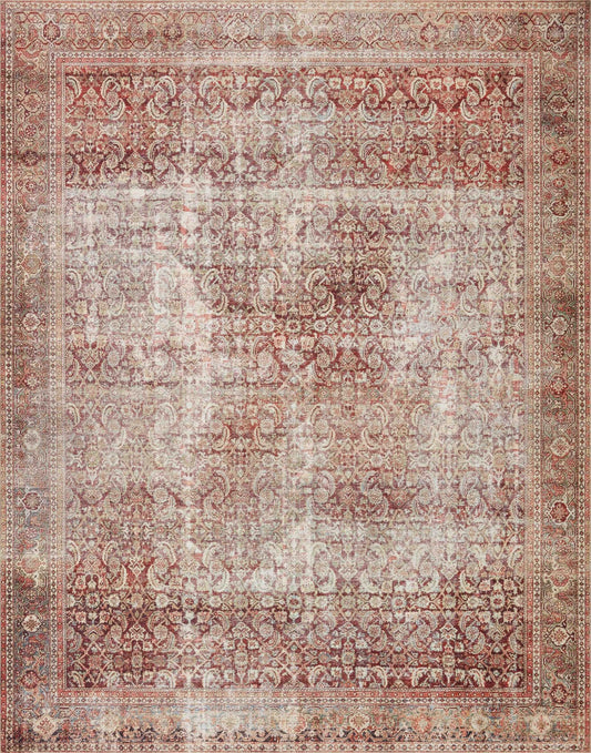 Loloi II Layla LAY - 11 Cinnamon Sage Traditional Power Loomed Rug - Rugs - Loloi II - Atlanta Designer Rugs