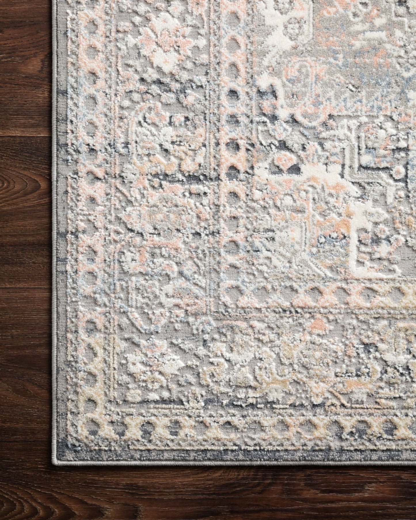 Loloi II Lucia LUC - 01 Grey Sunset Transitional Power Loomed Rug - Rugs - Loloi II - Atlanta Designer Rugs