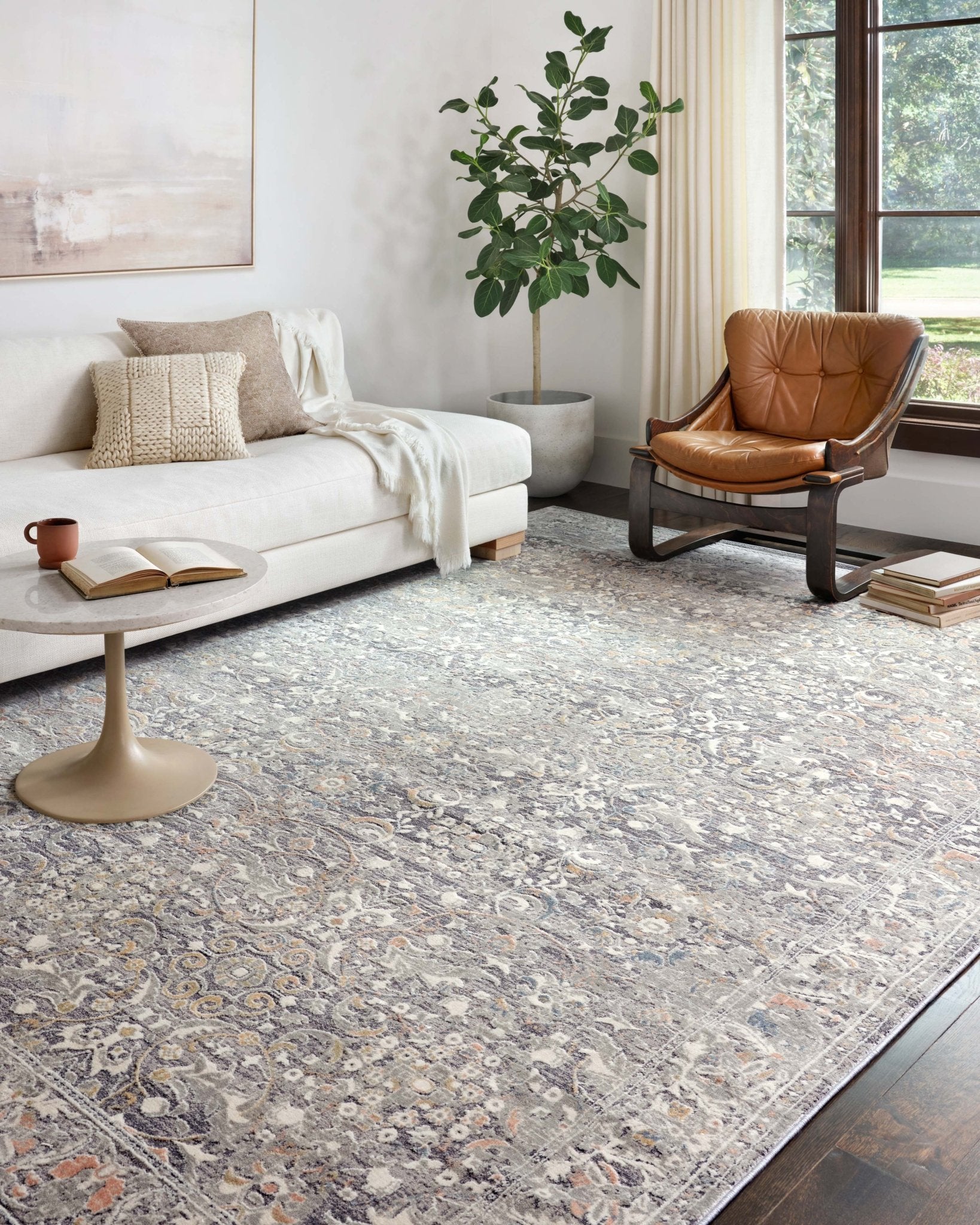 Loloi II Lucia LUC - 04 Grey Mist Transitional Power Loomed Rug - Rugs - Loloi II - Atlanta Designer Rugs