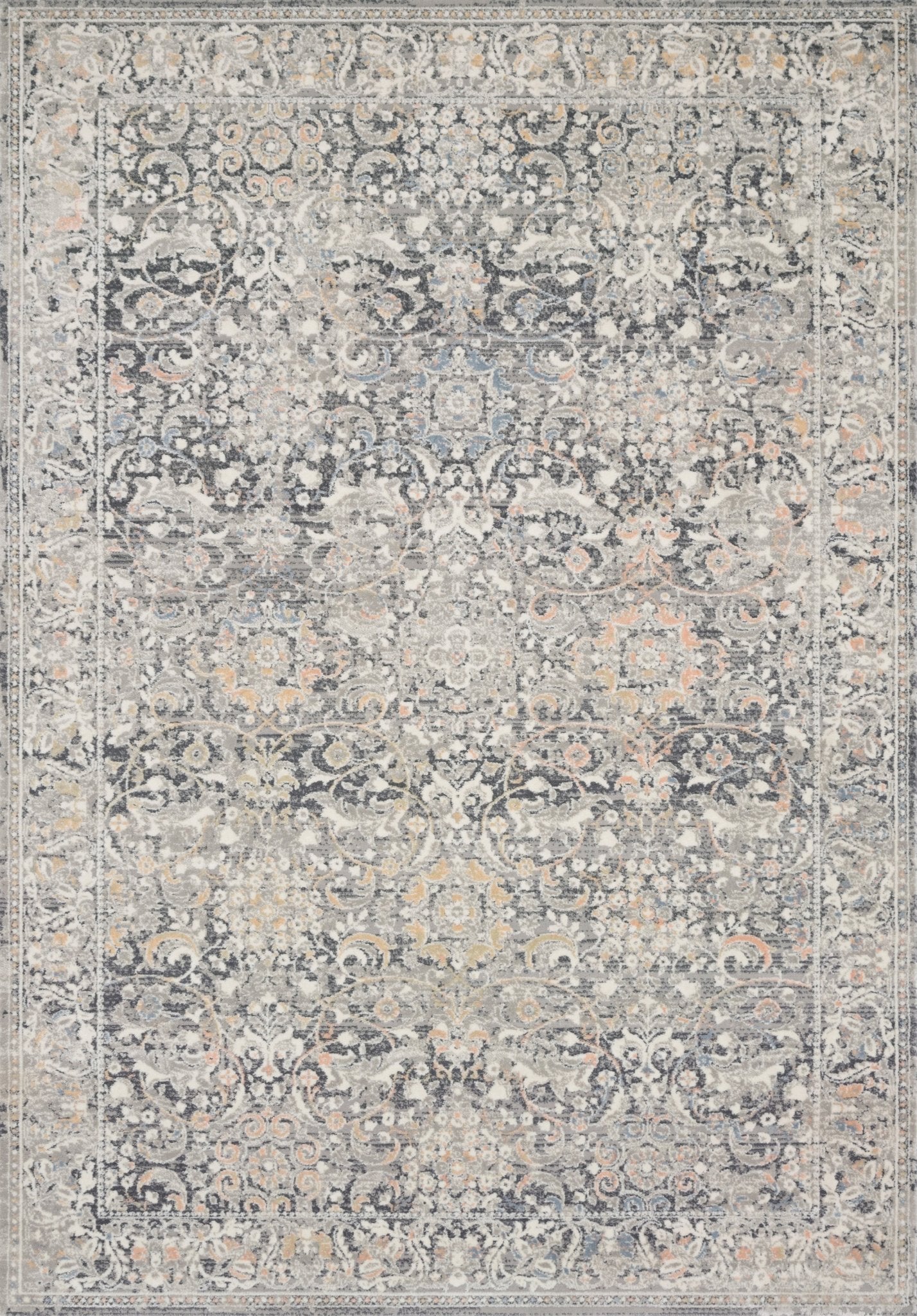 Loloi II Lucia LUC - 04 Grey Mist Transitional Power Loomed Rug - Rugs - Loloi II - Atlanta Designer Rugs